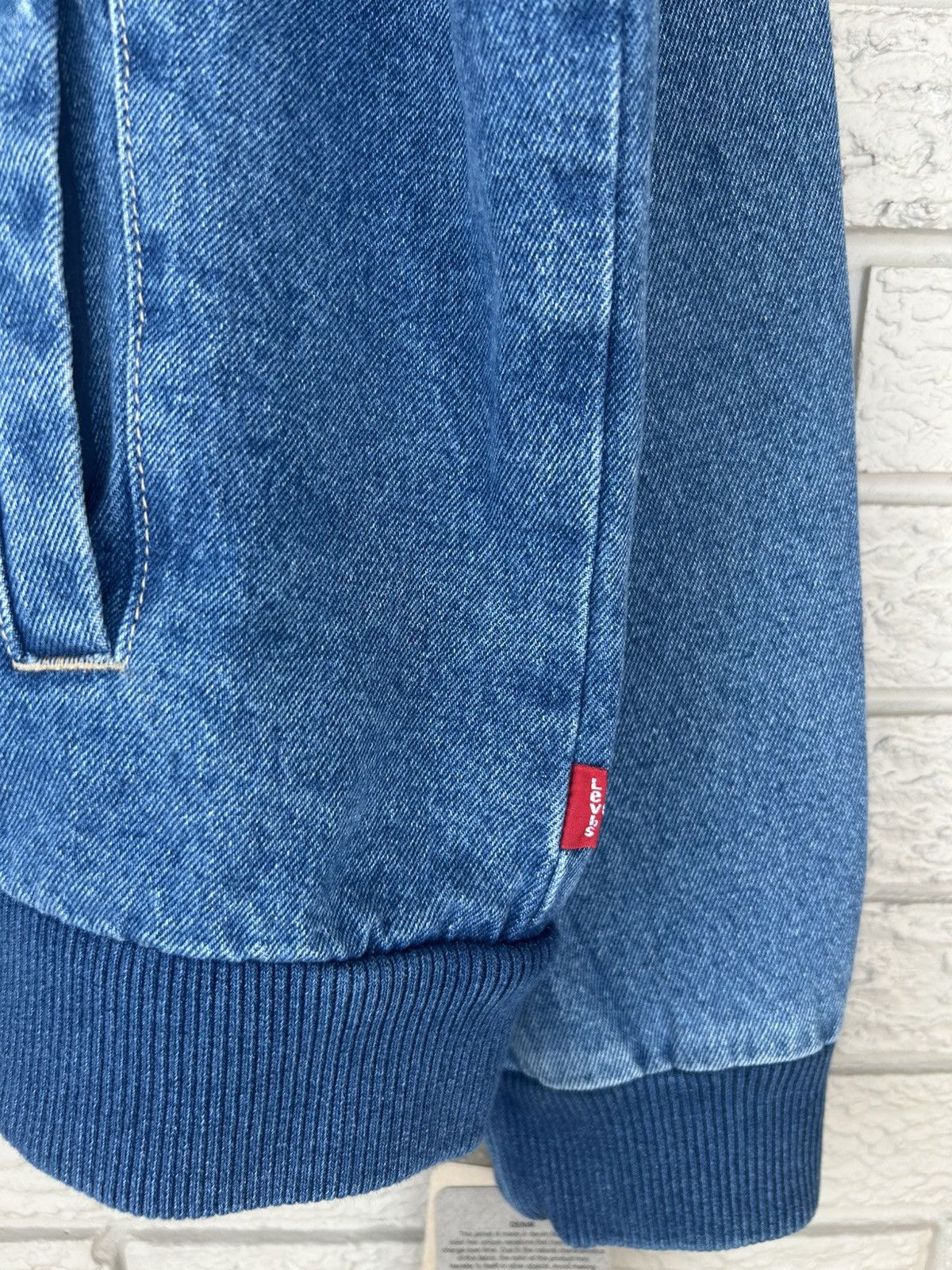 Levi's Levis Denim Bomber Jacket Size US XL / EU 56 / 4 - 5 Thumbnail