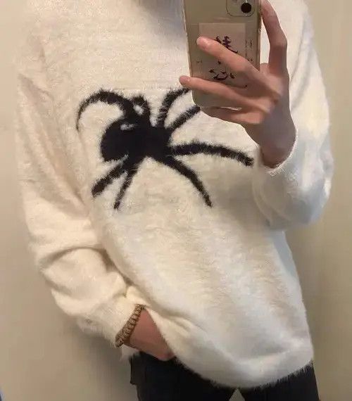 Aran Isles Knitwear Retro punk super soft spider premium mohair sweater jumper Size US L / EU 52-54 / 3 - 4 Thumbnail