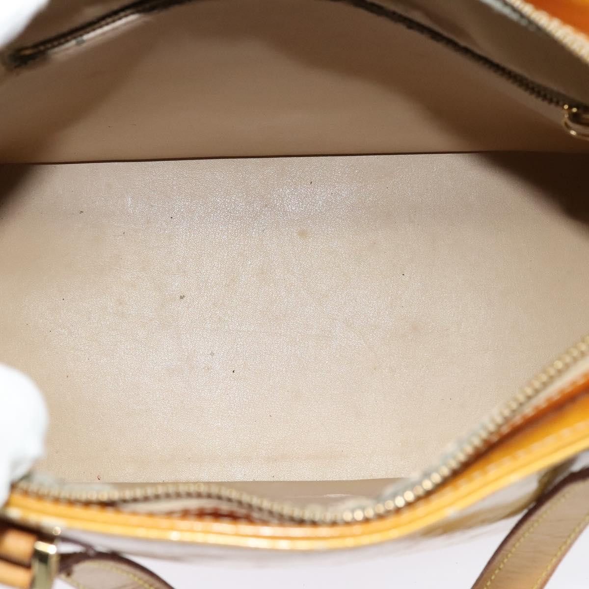Louis Vuitton LOUIS VUITTON Monogram Vernis Houston Hand Bag Beige M91004 Size ONE SIZE - 10 Thumbnail