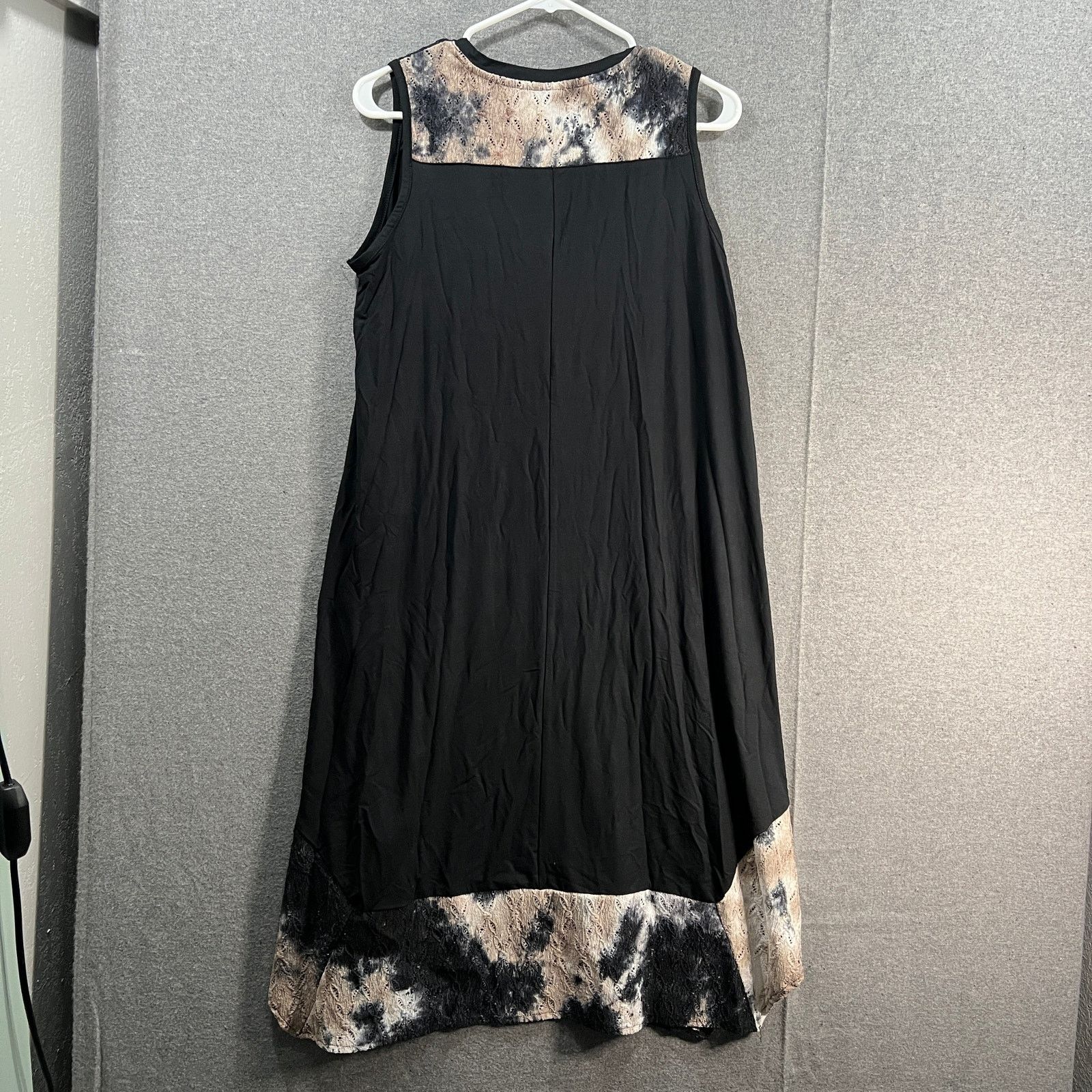 Other LOGO by Lori Goldstein Petite Rayon Dress with Tie-Dye Hem Size S / US 4 / IT 40 - 2 Thumbnail