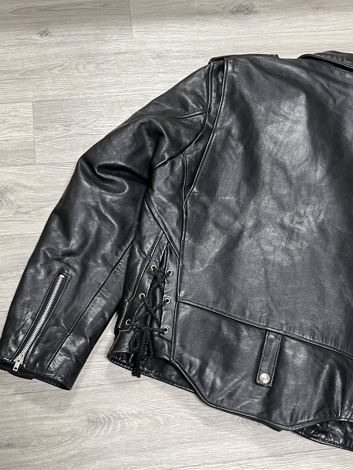 Vintage Vintage men’s leather motorcycle jacket Size US L / EU 52-54 / 3 - 9 Thumbnail