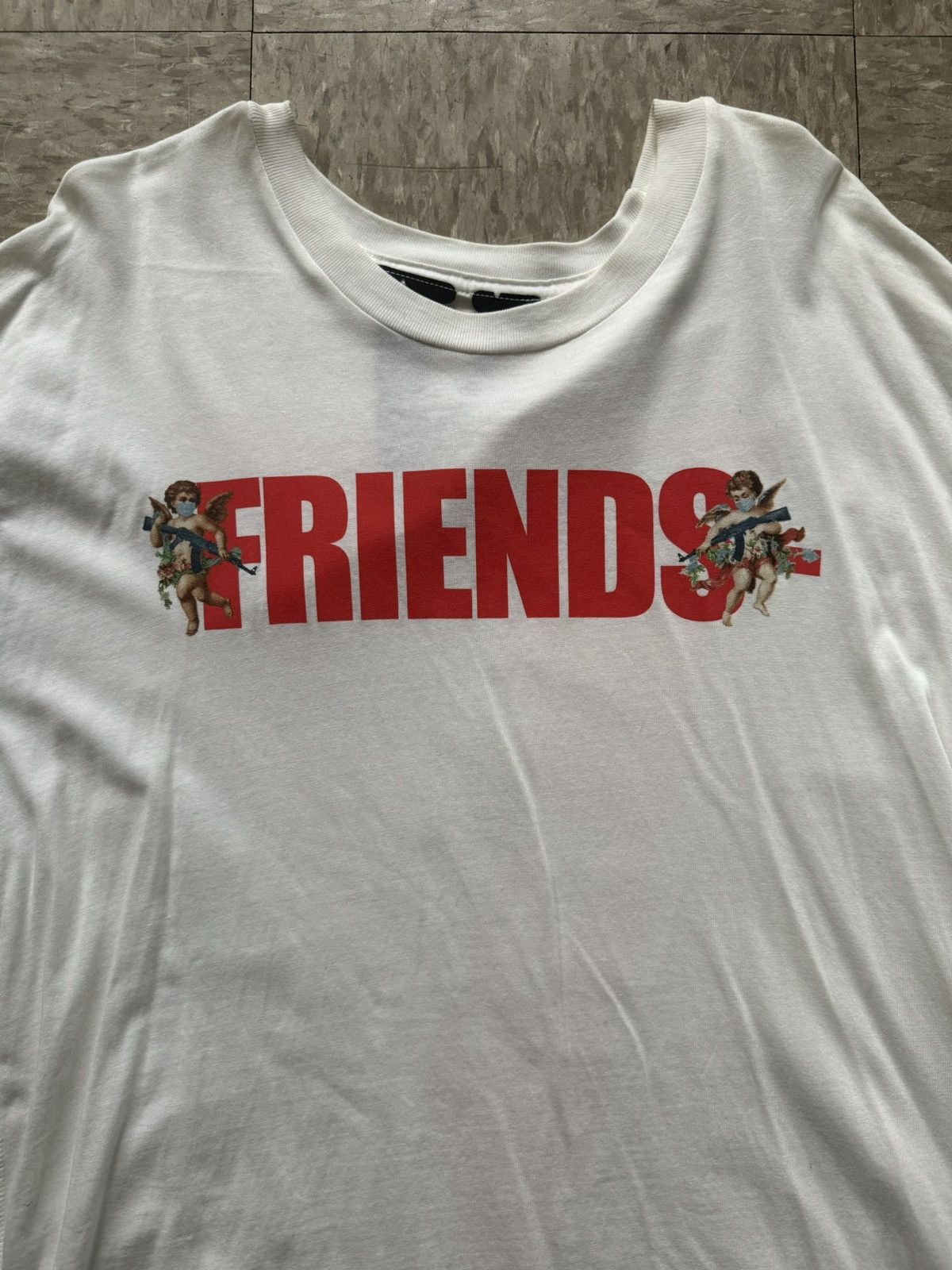 Vlone Vlone Friends Angel Tee Size US XL / EU 56 / 4 - 3 Thumbnail