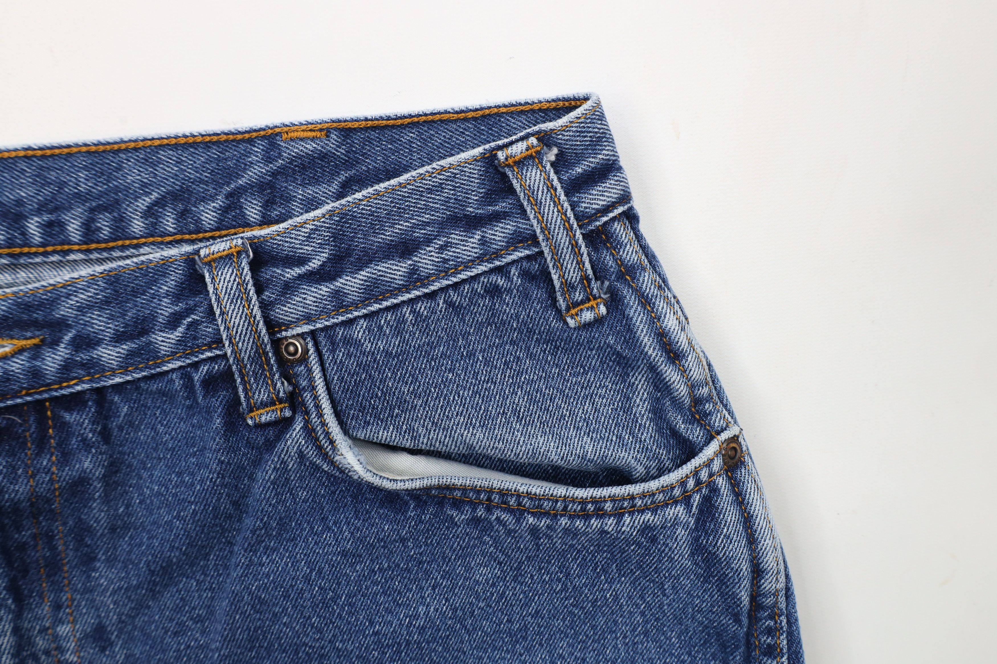 Dickies × Vintage Vintage Dickies Spell Out Straight Leg Denim Jeans Blue Size US 36 / EU 52 - 10 Thumbnail