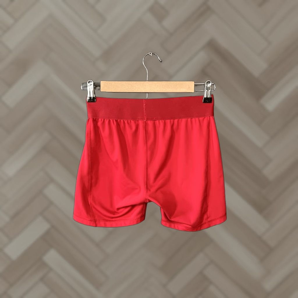 Adidas Adidas Womens Red Biker Shorts Compression Size M Aeroready Size 32" / US 10 / IT 46 - 1 Thumbnail