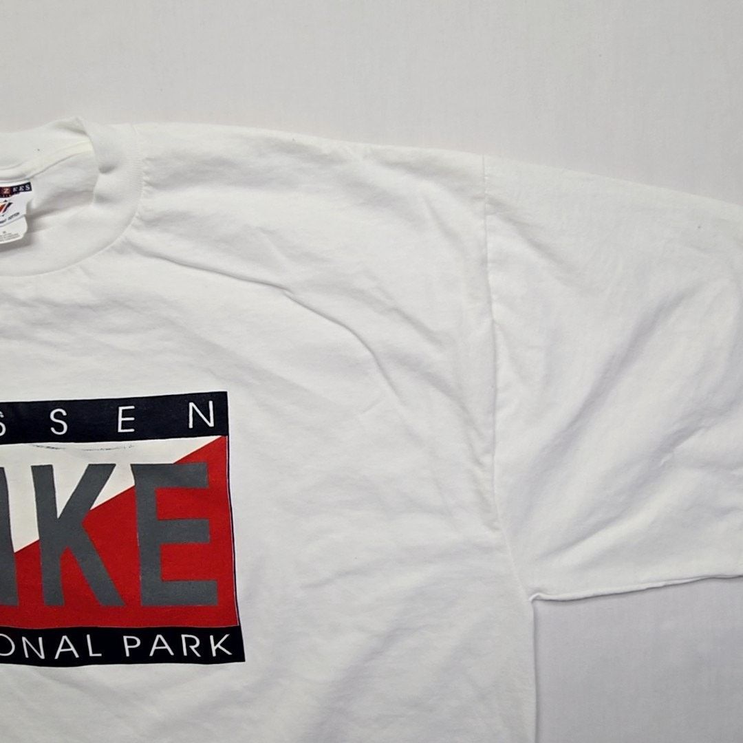 Jerzees Vintage Lassen Hike National Park California XL White Shirt Size US XL / EU 56 / 4 - 5 Thumbnail