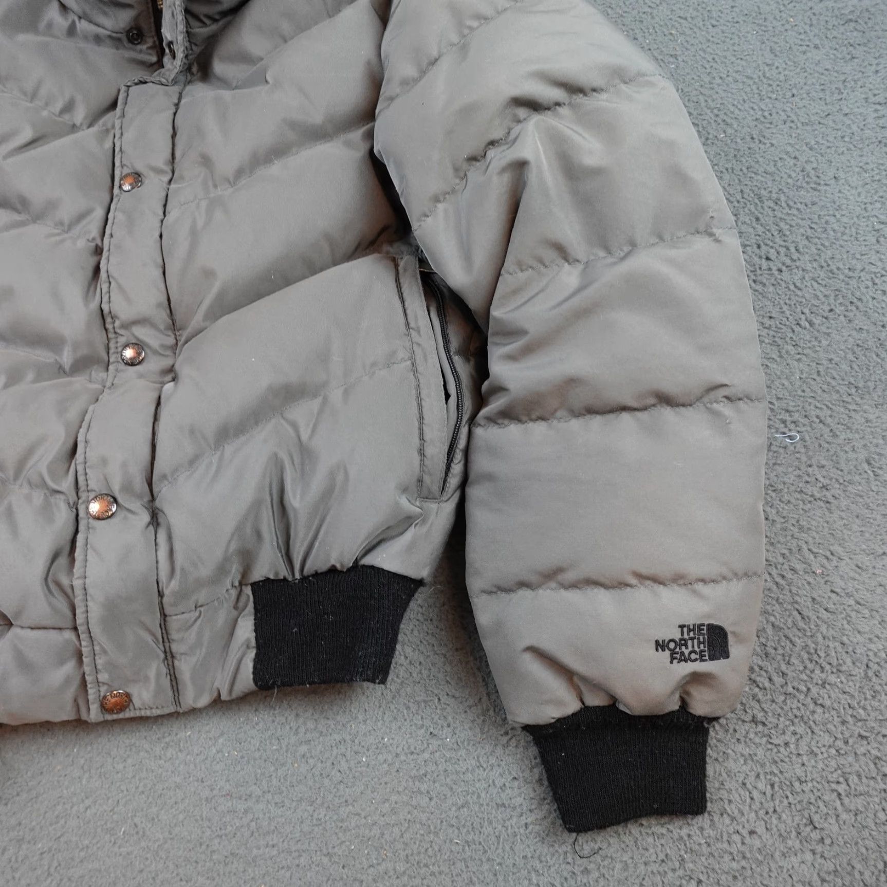 The North Face VINTAGE The North Face Jacket Mens Medium Gray Down Puffer Bomber USA 80s Size M / US 6-8 / IT 42-44 - 2 Thumbnail