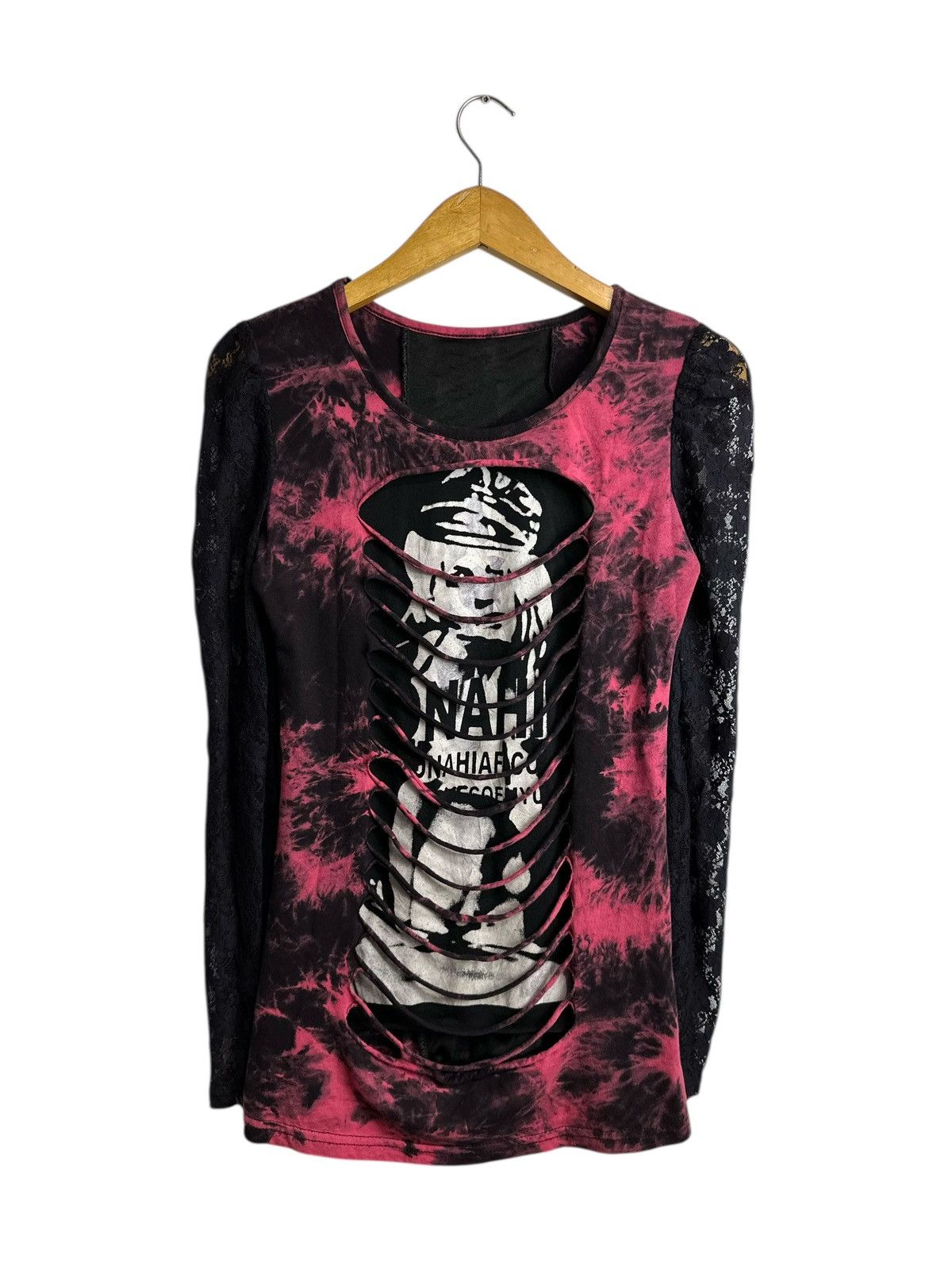 Japanese Brand UNDEFINED DISTRESSED LONG SLEEVE TEE HYSTERIC LGB STYLE Size XS / US 0-2 / IT 36-38 - 3 Thumbnail
