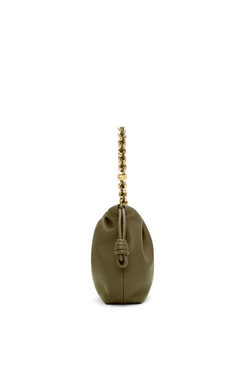 Loewe o1in1g0526 Size: OS/ Mini Flamenco Purse Bag in Khaki Green Size ONE SIZE - 3 Thumbnail