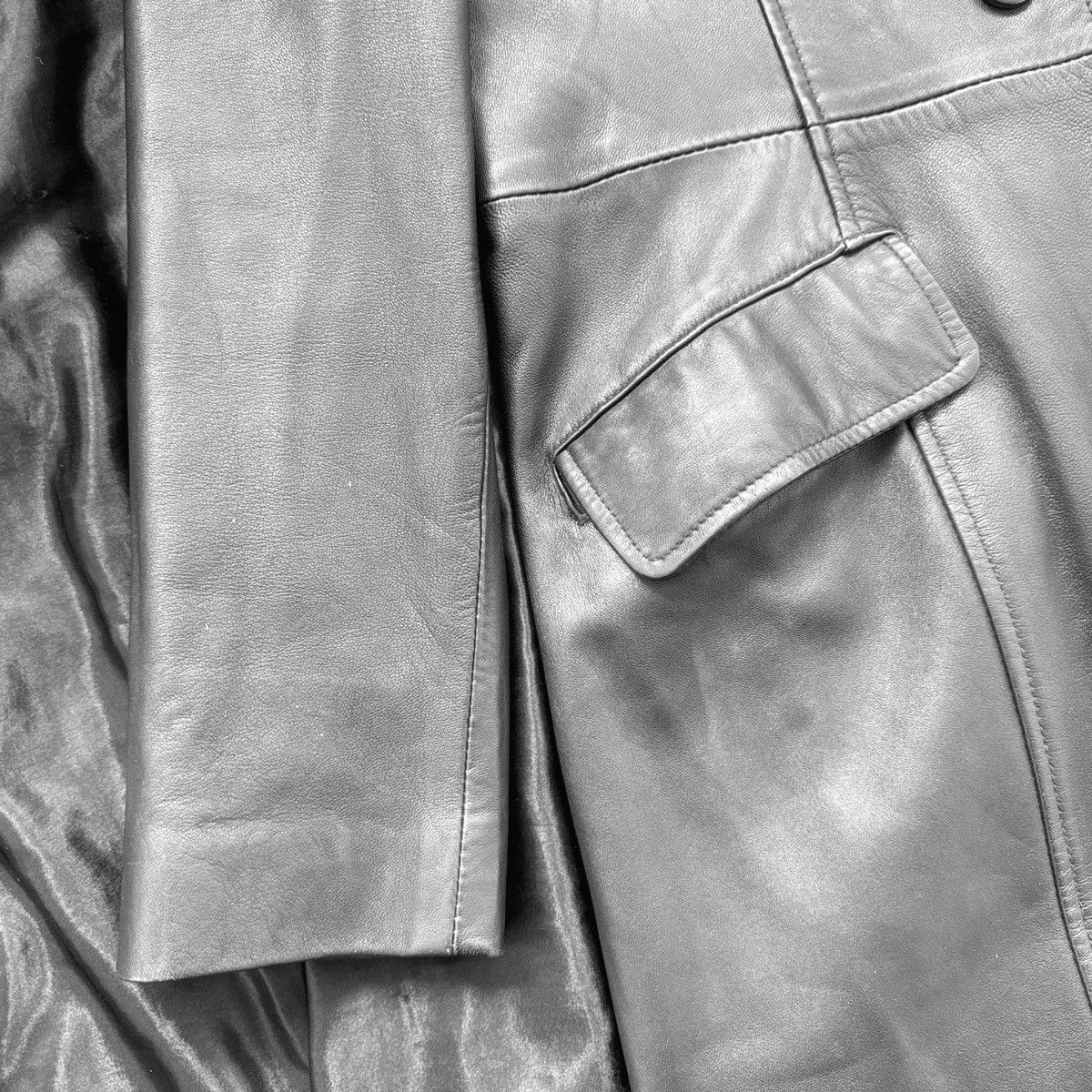 Vintage Iconic super long matrix leather coat Size M / US 6-8 / IT 42-44 - 5 Thumbnail