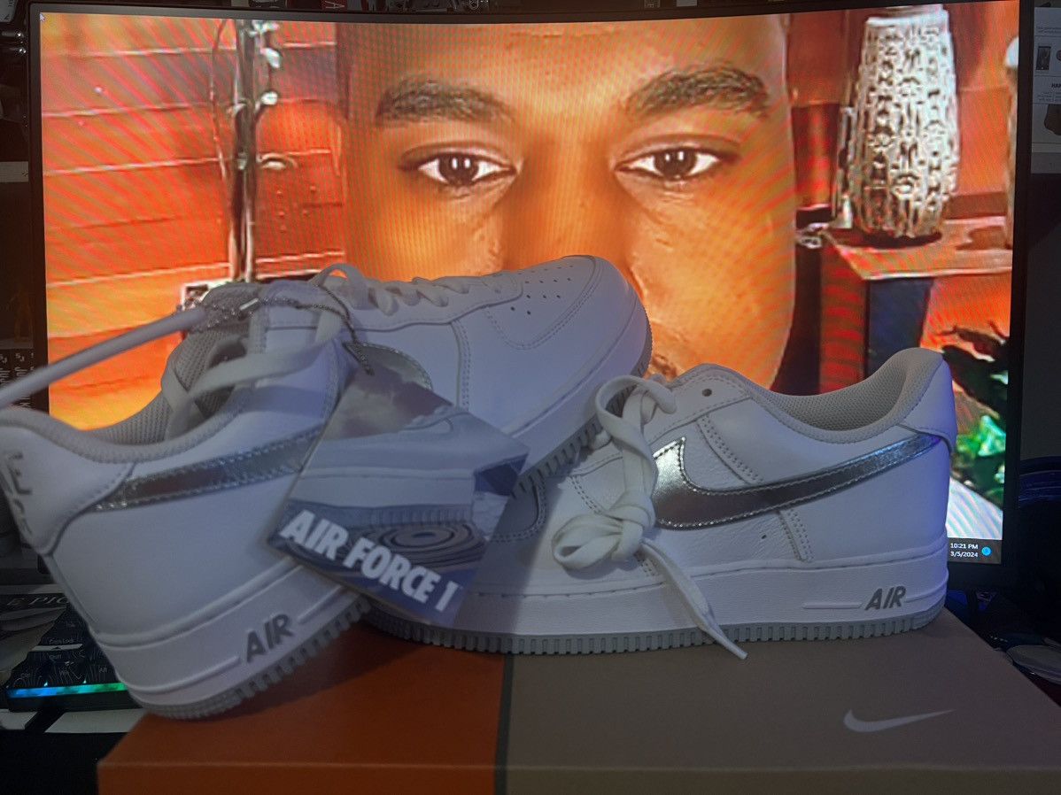 image of Carhartt x Nike Air Force 1 Color Of The Month Shoes in White, Men's (Size 10)