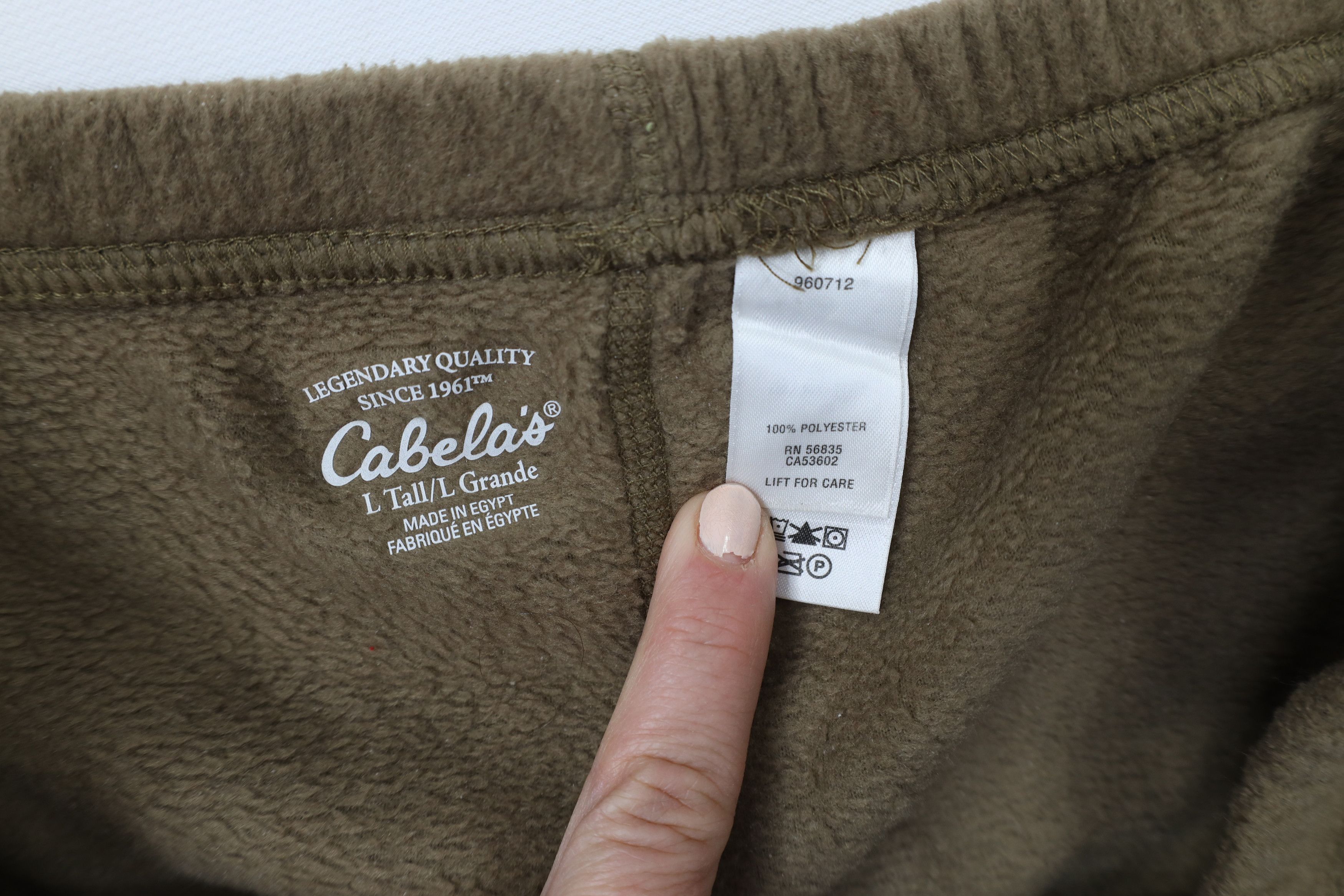 Cabelas × Vintage Vintage Cabelas Faded 2 Piece Thermal Fleece Suit Size US 36 / EU 52 - 9 Thumbnail