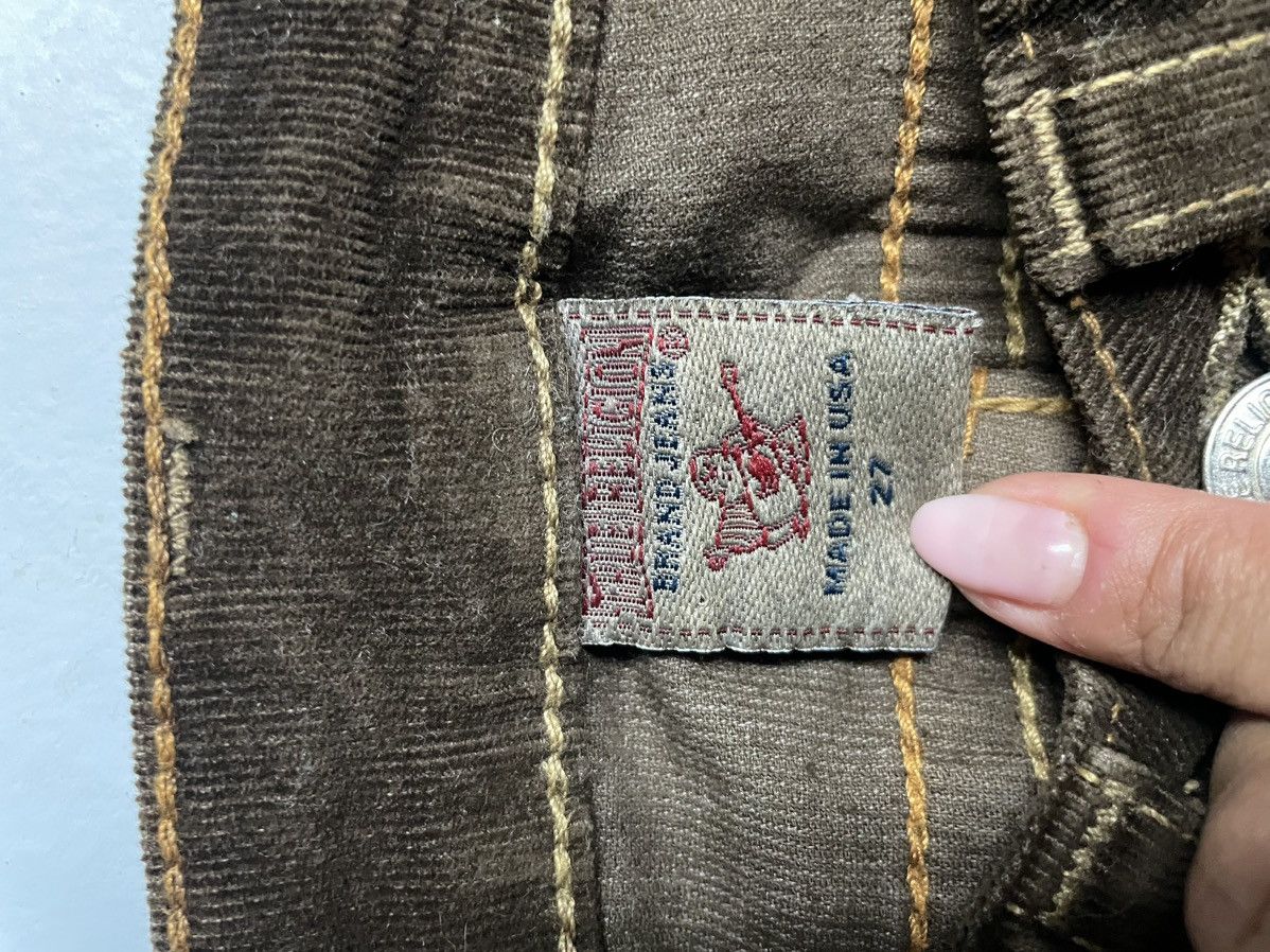 True Religion brown cord. low rise true religion pants Size 27" / US 4 / IT 40 - 4 Thumbnail