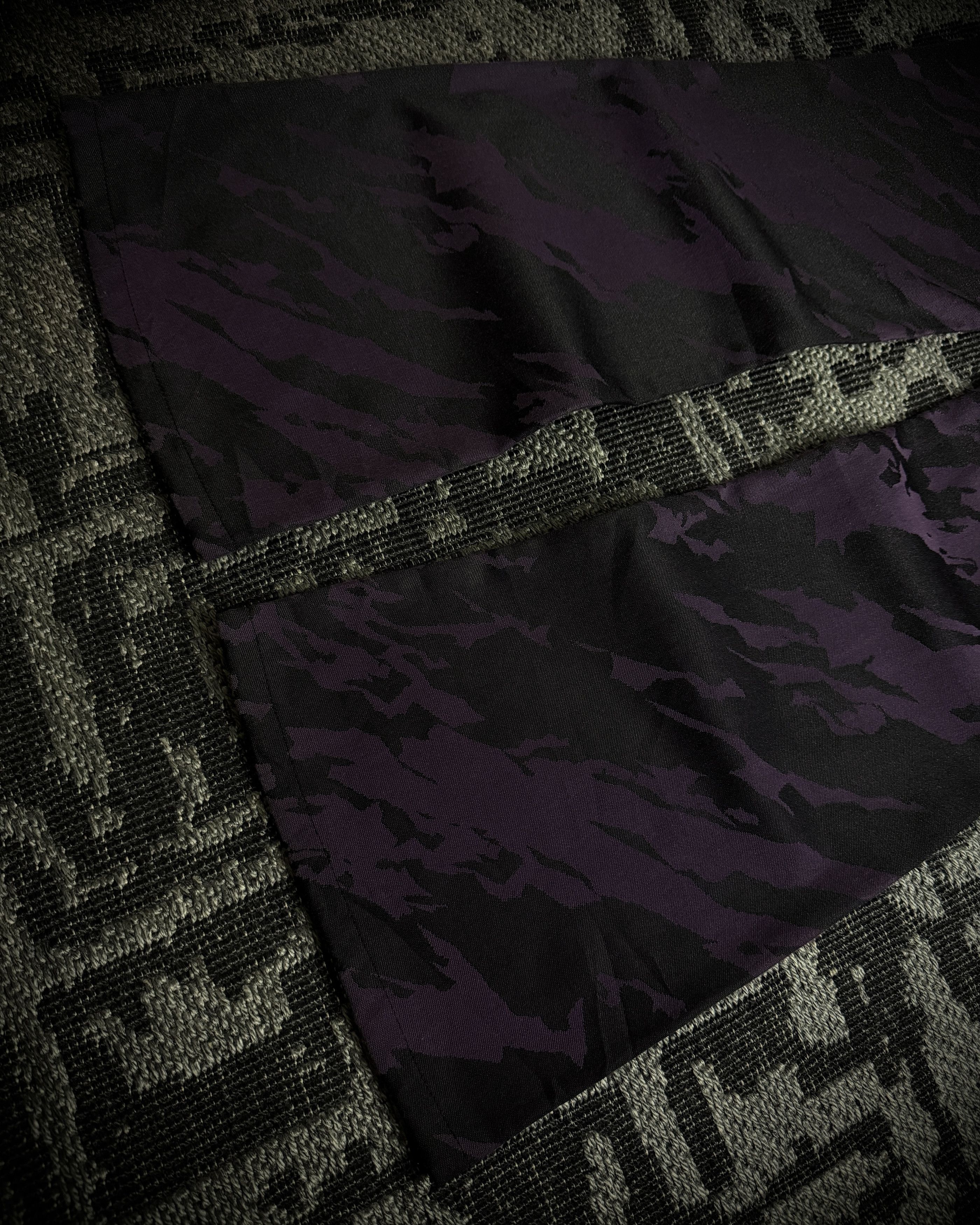 Tornado Mart Tornado Mart Purple Black Abstract Camo Flared Pants Size US 34 / EU 50 - 11 Thumbnail