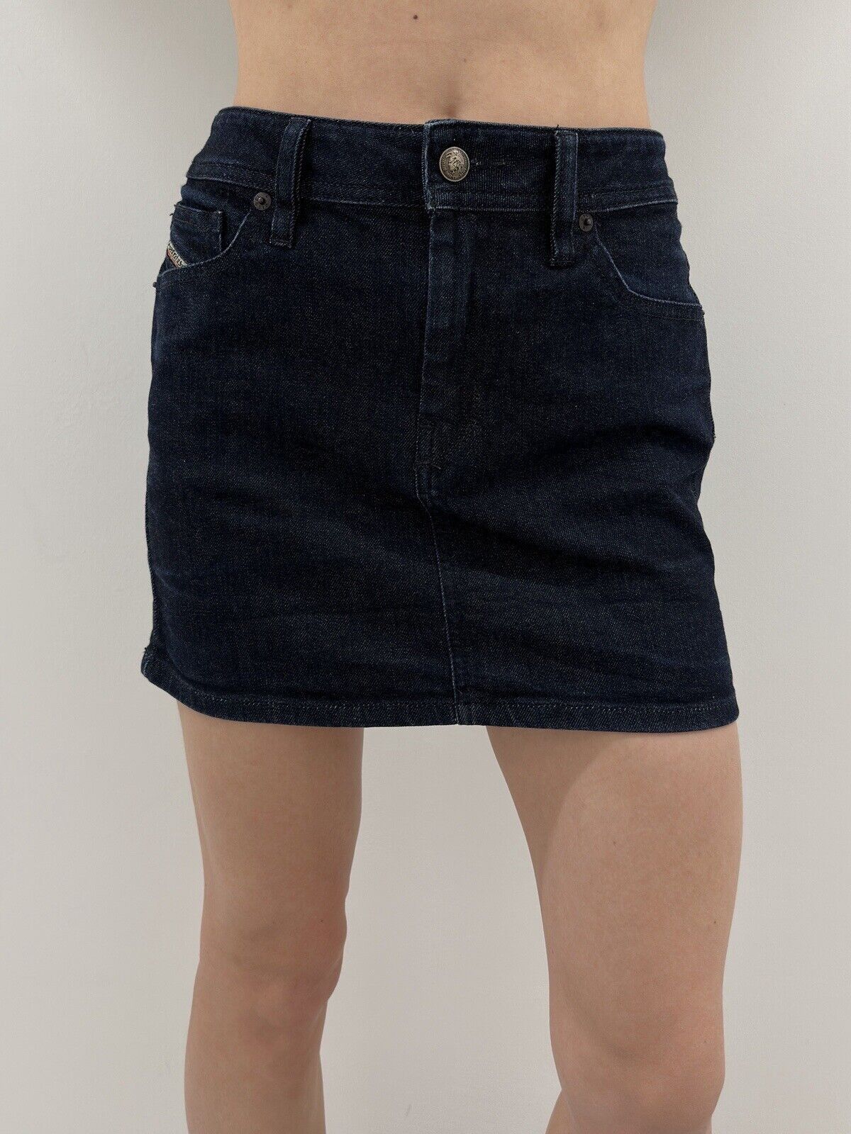 Diesel Vintage Diesel Denim Mini Short Pencil y2k Skirt 2000`s Size 29" - 1 Thumbnail