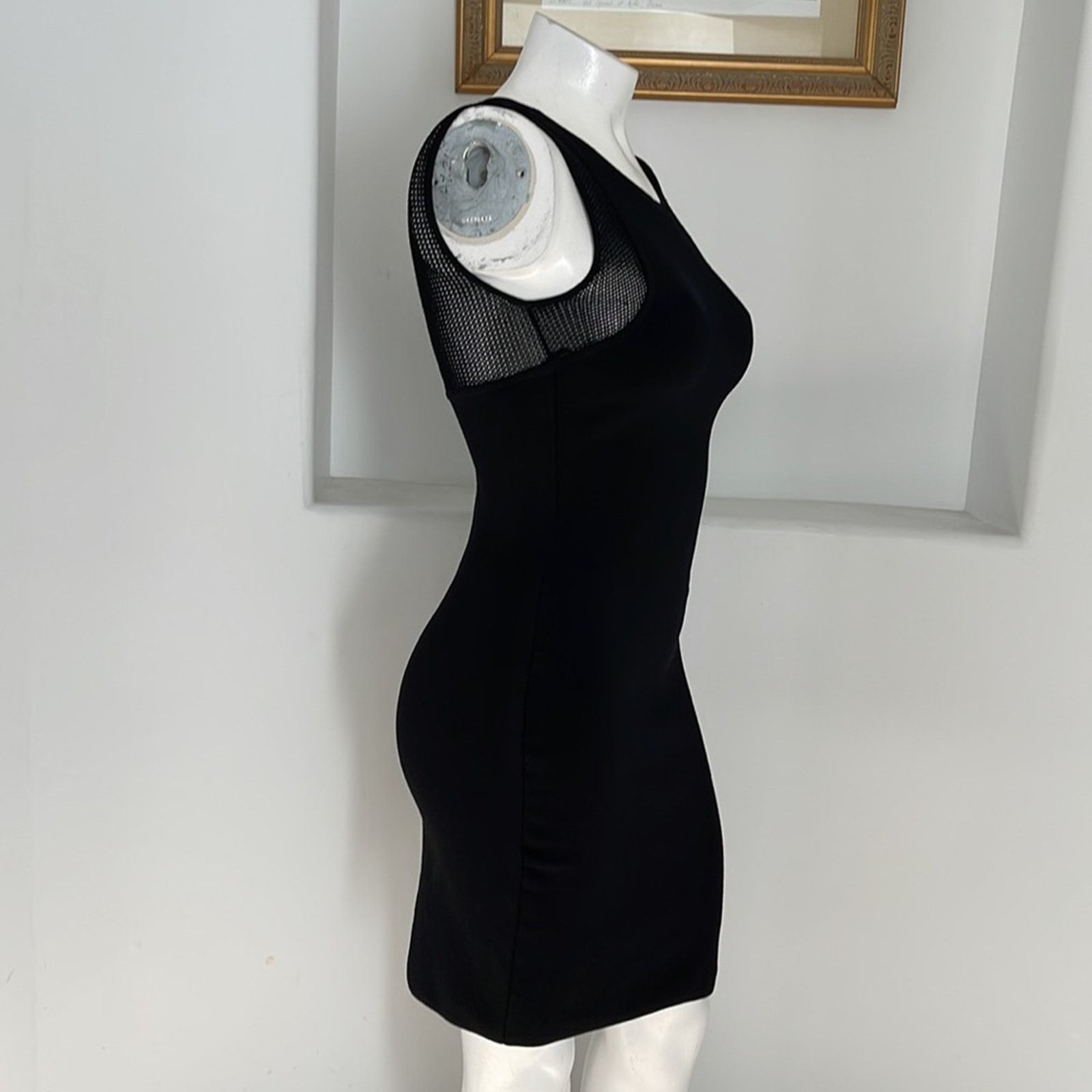 Diane von Furstenberg Diana Von Furstenberg “Moscow” Black Mini Bodycon Dress L Size L / US 10 / IT 46 - 5 Thumbnail
