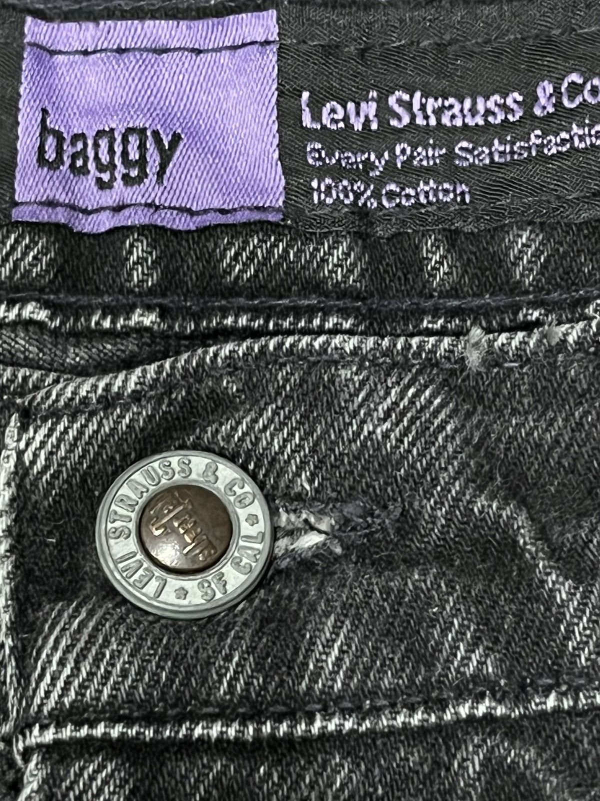 Levi's Made & Crafted VINTAGE 90’s LEVI’S SILVERTAB BAGGY MADE IN USA HIP HOP JNCO Size US 27 - 3 Thumbnail