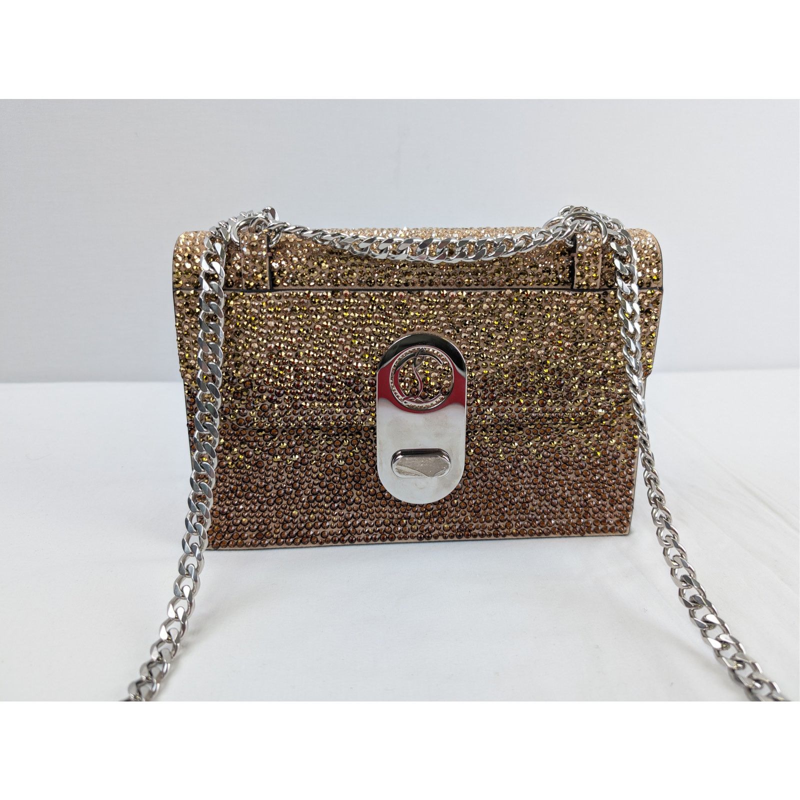 Christian Louboutin o1rshd1 Size: OS / Elisa Small VV/Strass Degrade Bag in Nude Size ONE SIZE - 3 Thumbnail