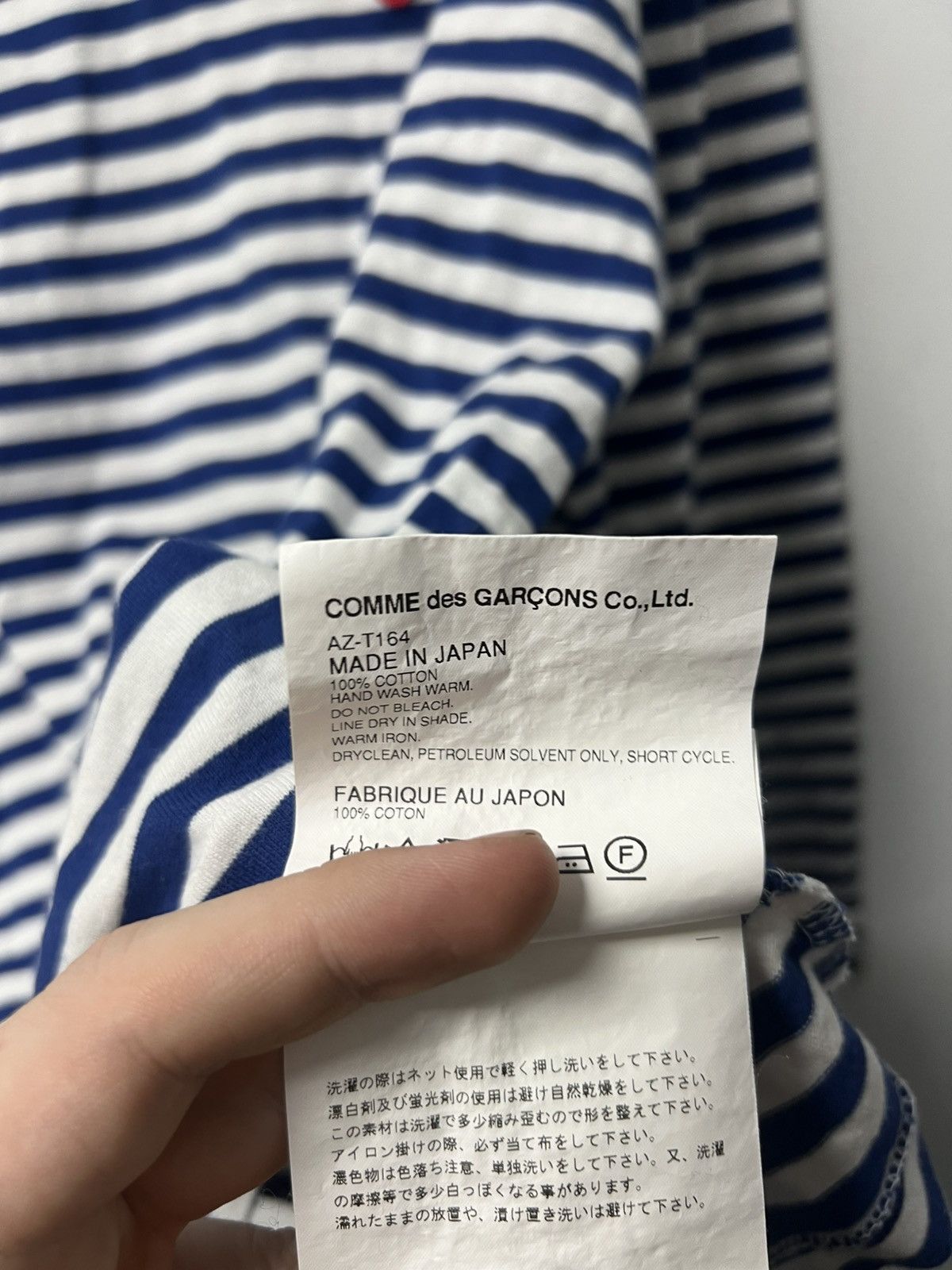 Comme des Garcons Comme des Garçons PLAY Long Sleeve Tee Size US M / EU 48-50 / 2 - 9 Thumbnail