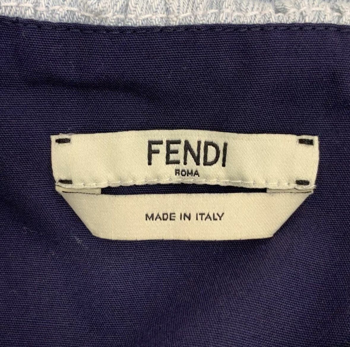 Fendi Fendi Light Blue Floral Decor Denim Camisole Dress K26WX Size M / US 6-8 / IT 42-44 - 5 Thumbnail