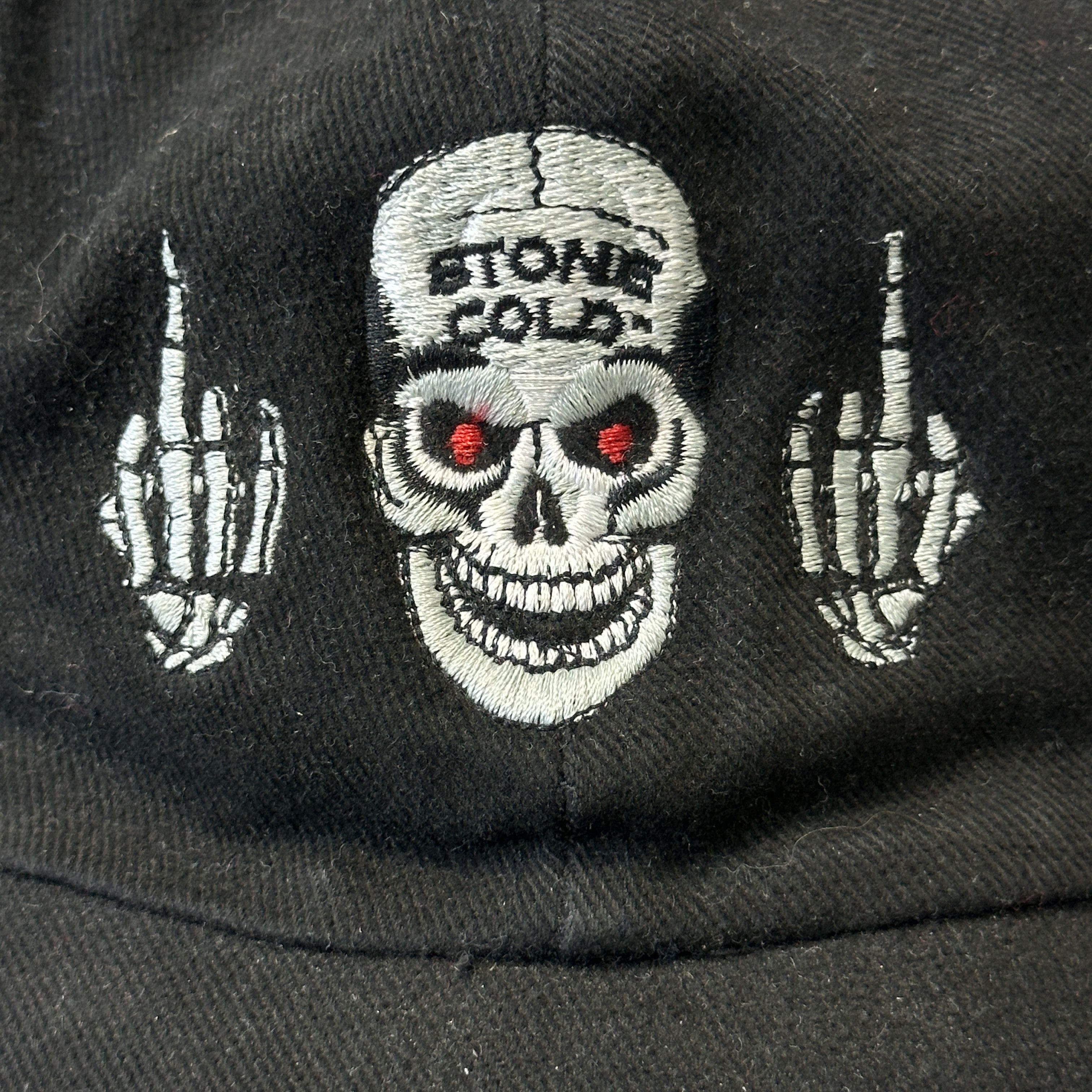Other Vintage Stone Cold Skull Embroidered Baseball Cap Size One Size Size ONE SIZE - 2 Thumbnail