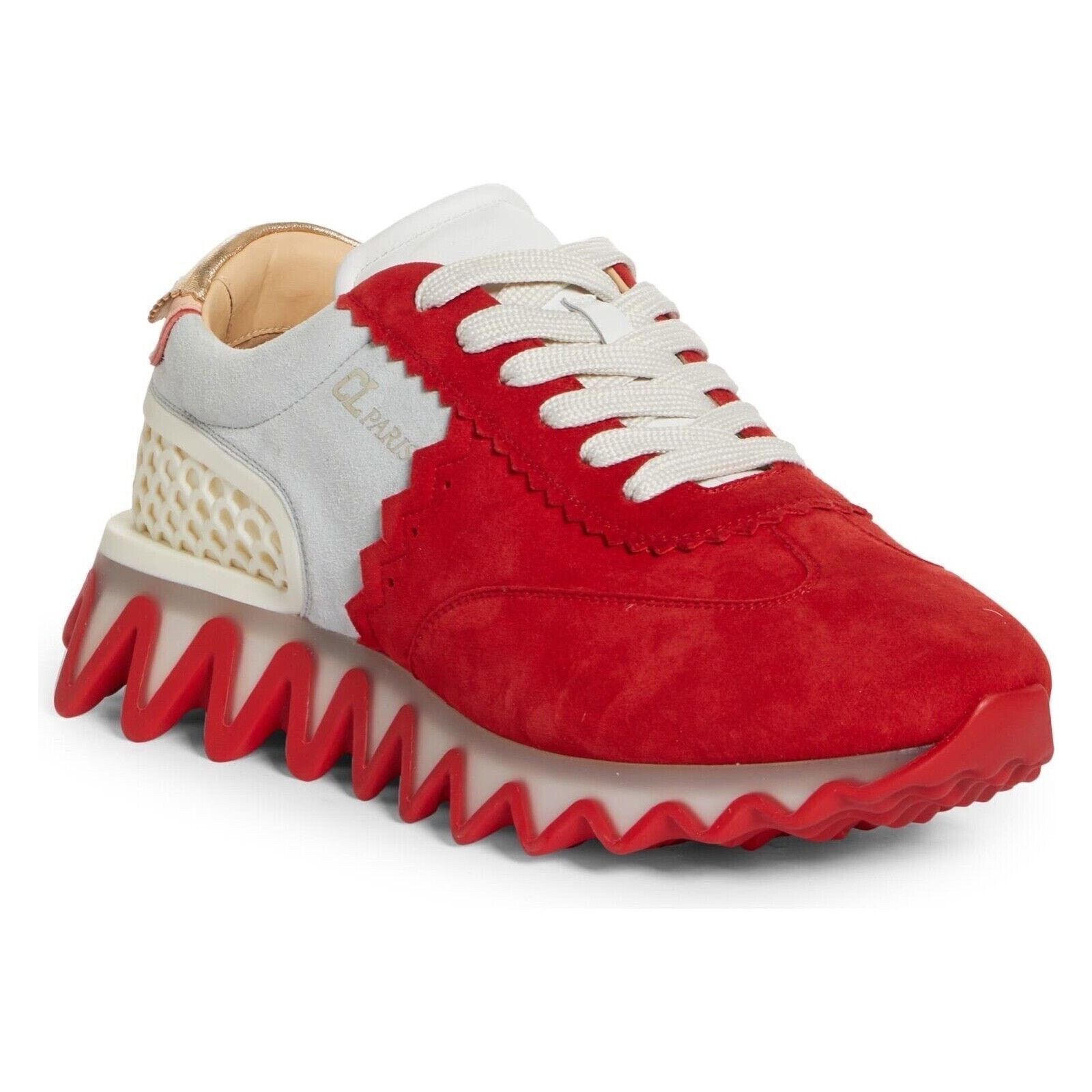 Christian Louboutin Christian Louboutin Mens Loubishark Flat Red Suede Size US 9 / EU 42 - 3 Thumbnail