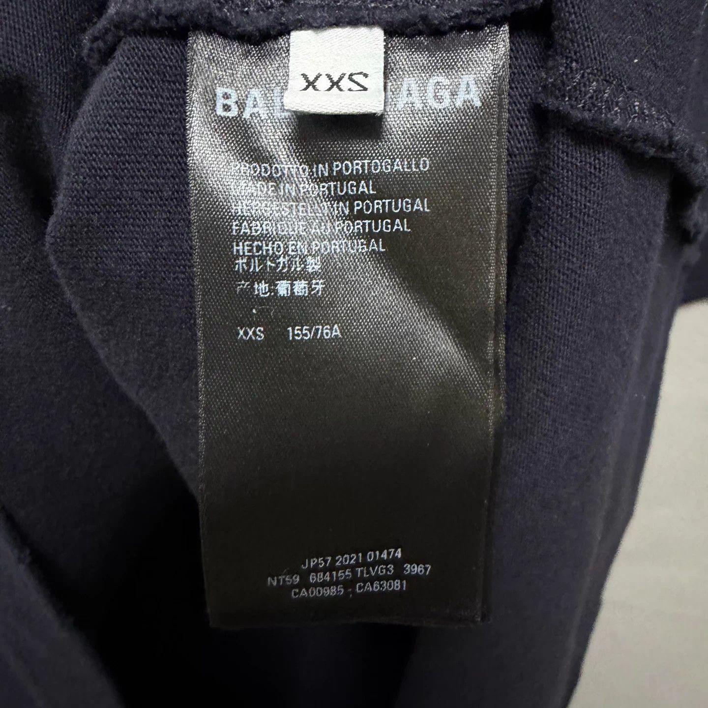 Balenciaga Balenciaga NO COMMENT logo tee distress blue XS 9.99N W1 UW Size US XS / EU 42 / 0 - 5 Thumbnail
