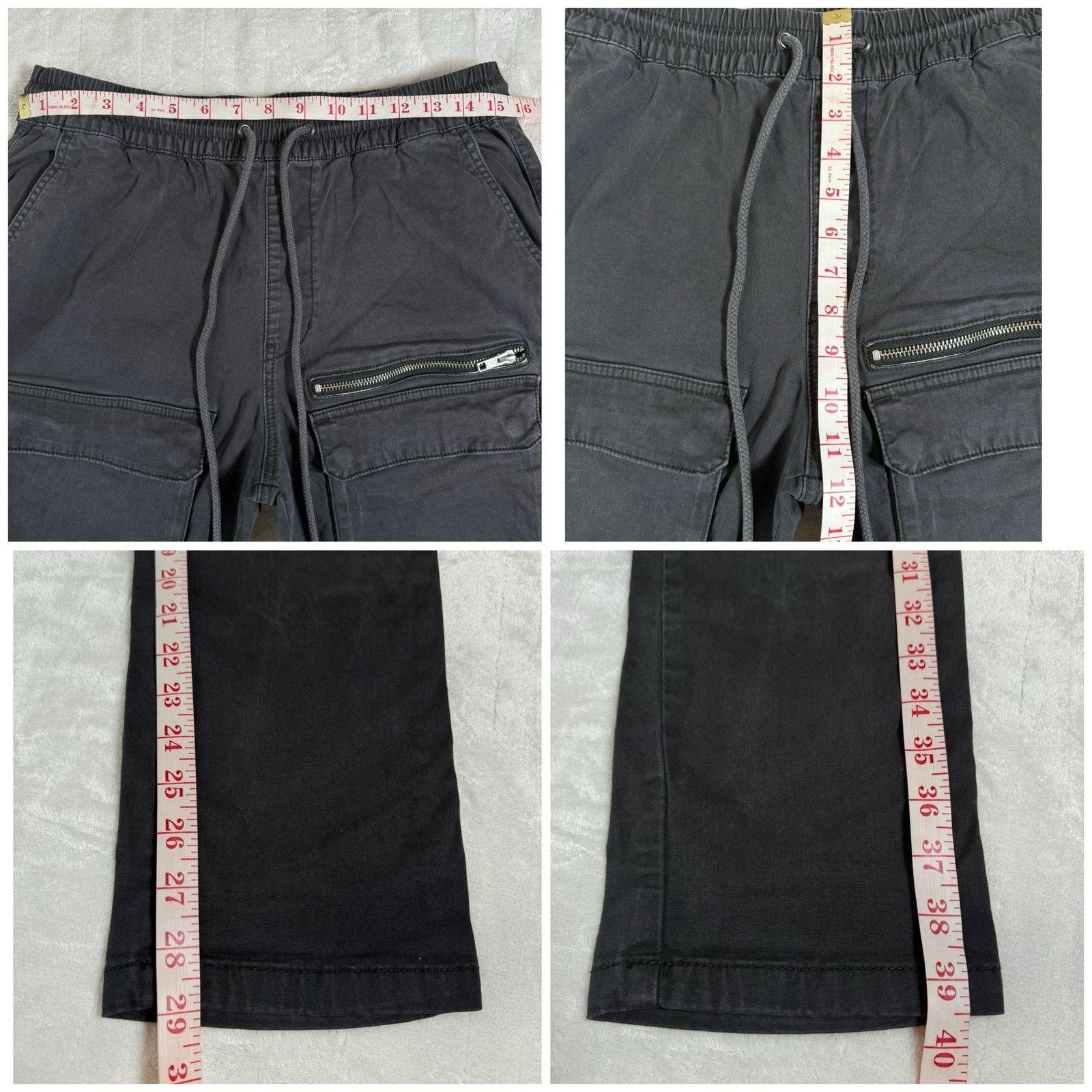 Pacsun PacSun Utility Black Slim Cargo Light Gray Jogger Men’s M Size US 30 / EU 46 - 7 Thumbnail