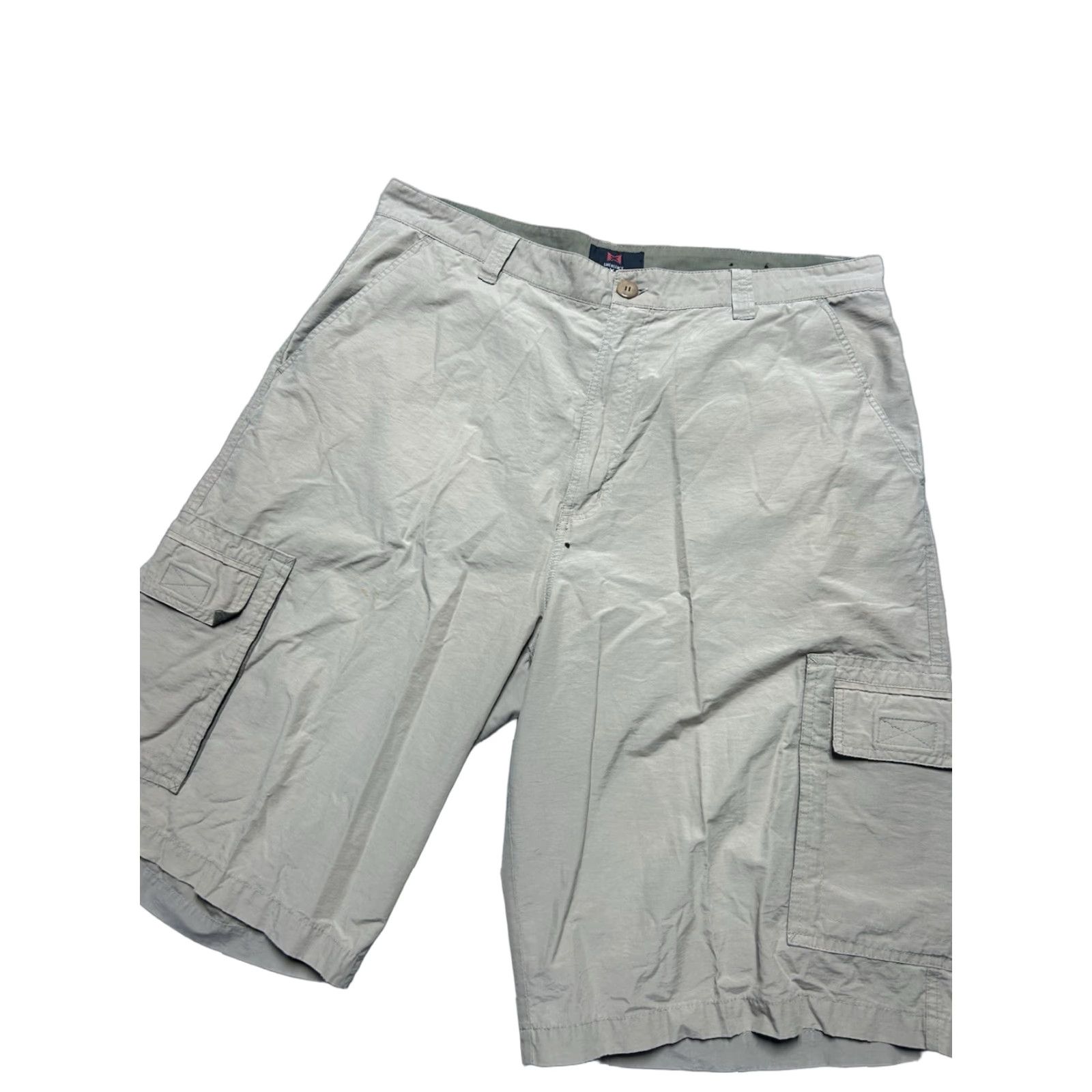 Vintage Emergency Exit Cargo shorts Men Beige lightweight 36 36” waist Inseam 12” Outseam 25” tan hiking Cotton Nylon Vintage? (no vintage) Size US 36 / EU 52 - 1 Thumbnail
