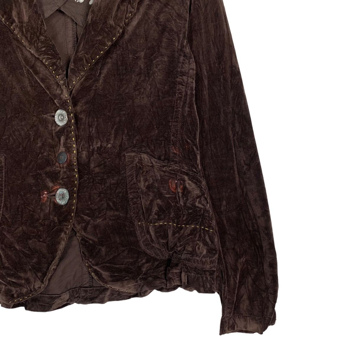 Japanese Brand ANTGAUGE PLATINUM Punk Velvet Casual Jacket #0006-C1 Size S / US 4 / IT 40 - 5 Thumbnail
