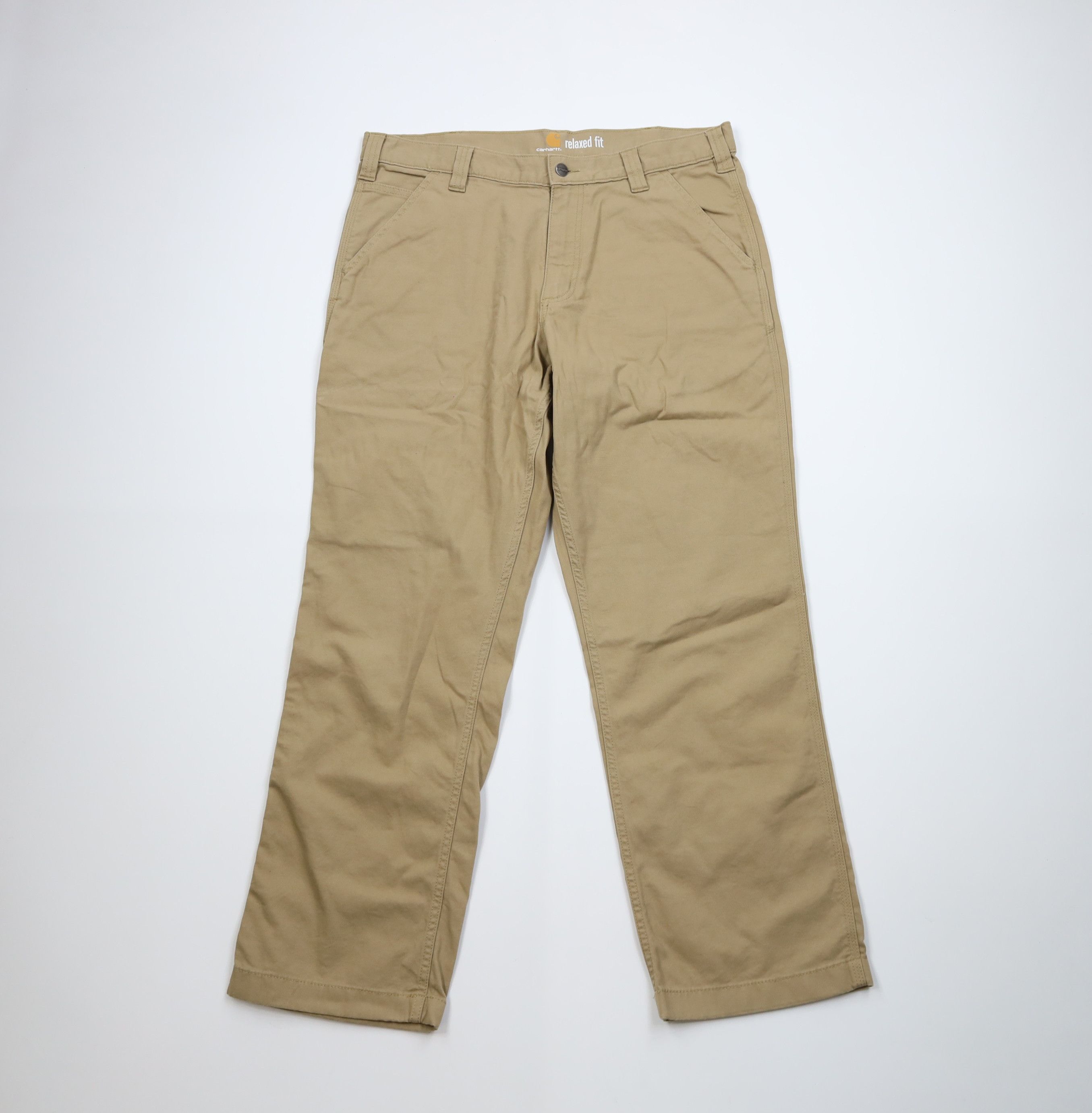 Carhartt Vintage Y2K Carhartt Canvas Stretch Wide Leg Dungaree Pants Size US 36 / EU 52 - 1 Thumbnail