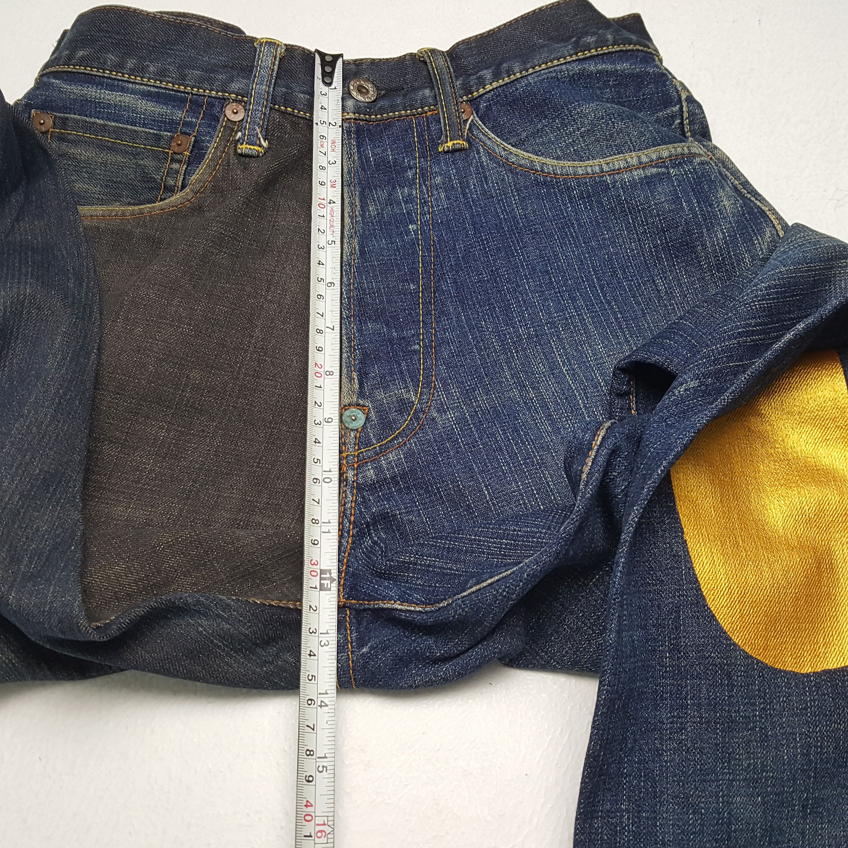 Evisu × Japanese Brand × Vintage Vintage EVISU Japanese Brand Daicock Custom Distressed Jeans Size US 29 - 8 Thumbnail