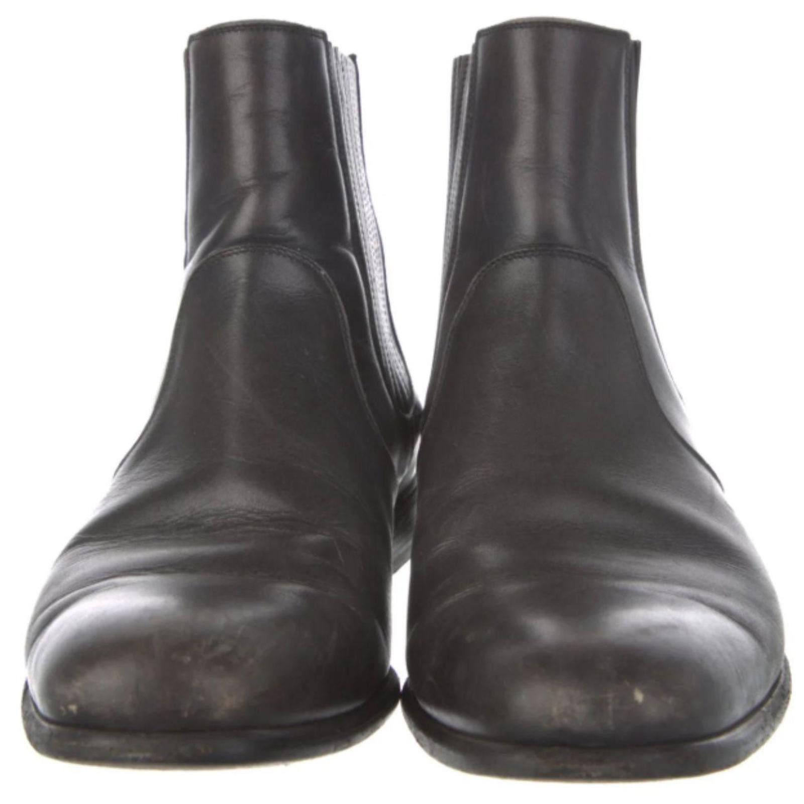 Dolce & Gabbana Dolce & Gabbana Men’s Dark Brown Chelsea Boots – Size 8 Size US 8 / EU 41 - 3 Thumbnail