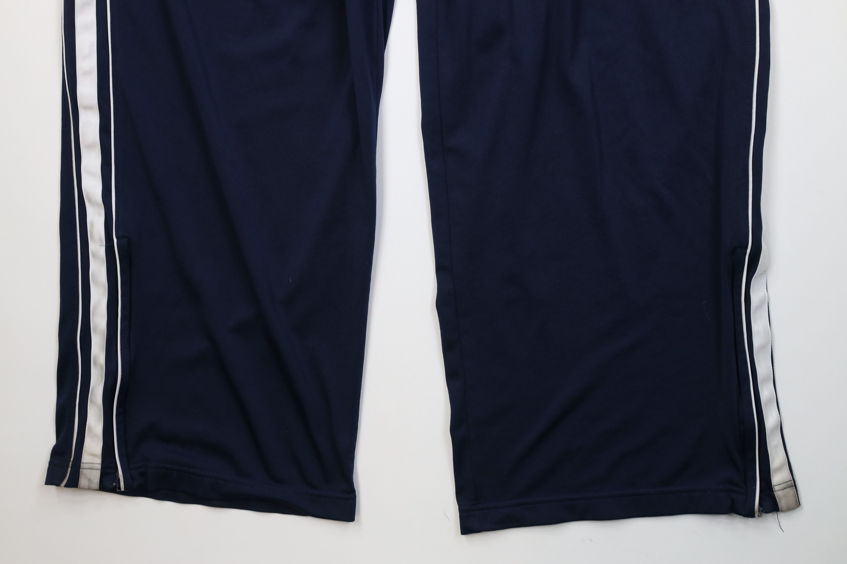 Nike Vintage Nike Mini Swoosh Striped Wide Leg Pants Navy Blue Size US 38 / EU 54 - 4 Thumbnail
