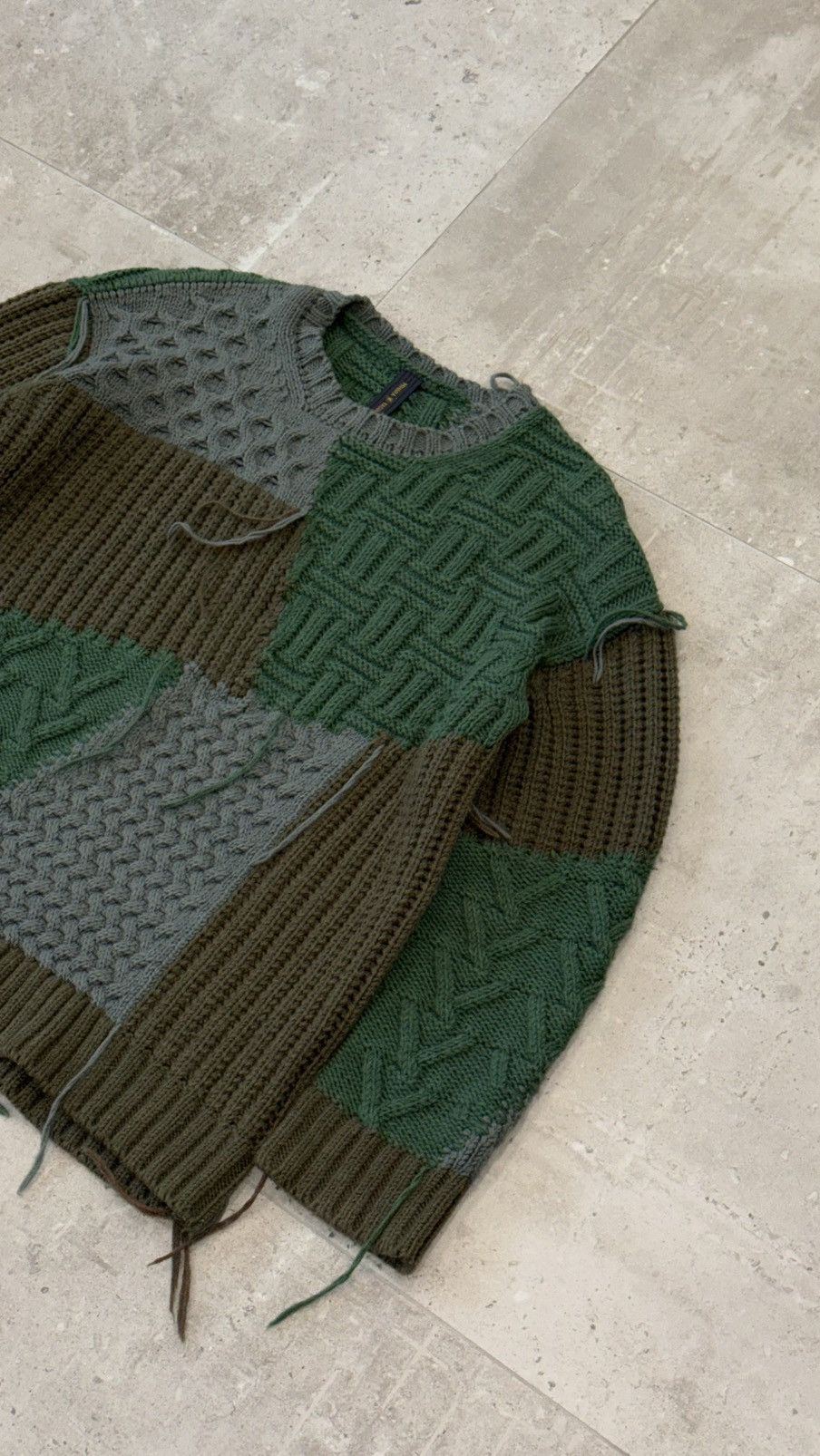 Maison MIHARA YASUHIRO Mihara Yasuhiro Patchwork Knit Pullover Size US S / EU 44-46 / 1 - 2 Thumbnail