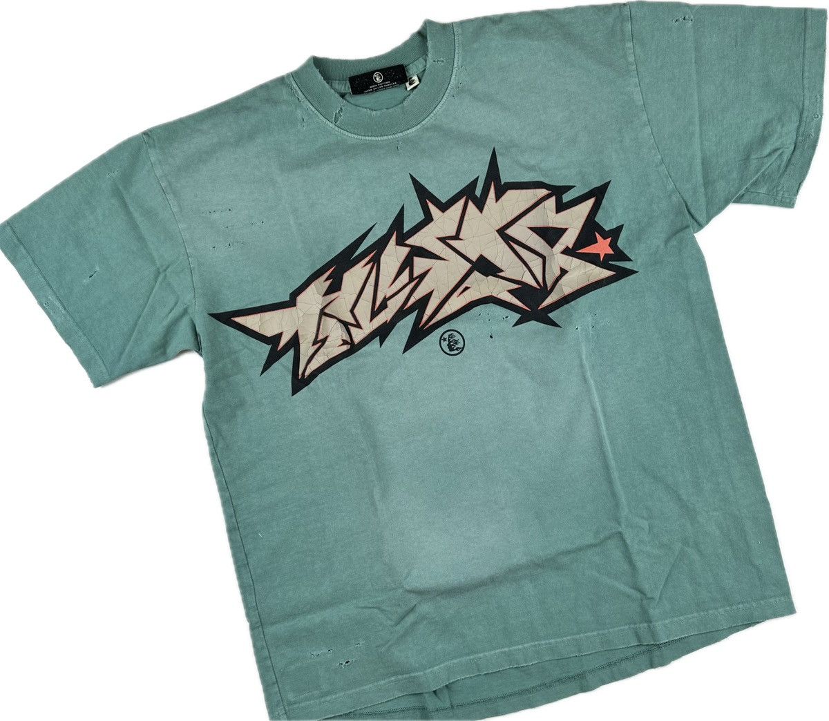 HELLSTAR Hellstar Sample Cracked Print T-shirt Size US M / EU 48-50 / 2 - 1 Thumbnail