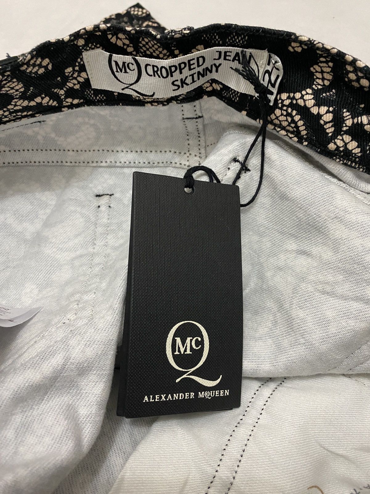 Alexander McQueen 🔥🔥💰💰Alexander Mcqueen MCQ Cropped Jean Skinny Size 29" - 13 Thumbnail