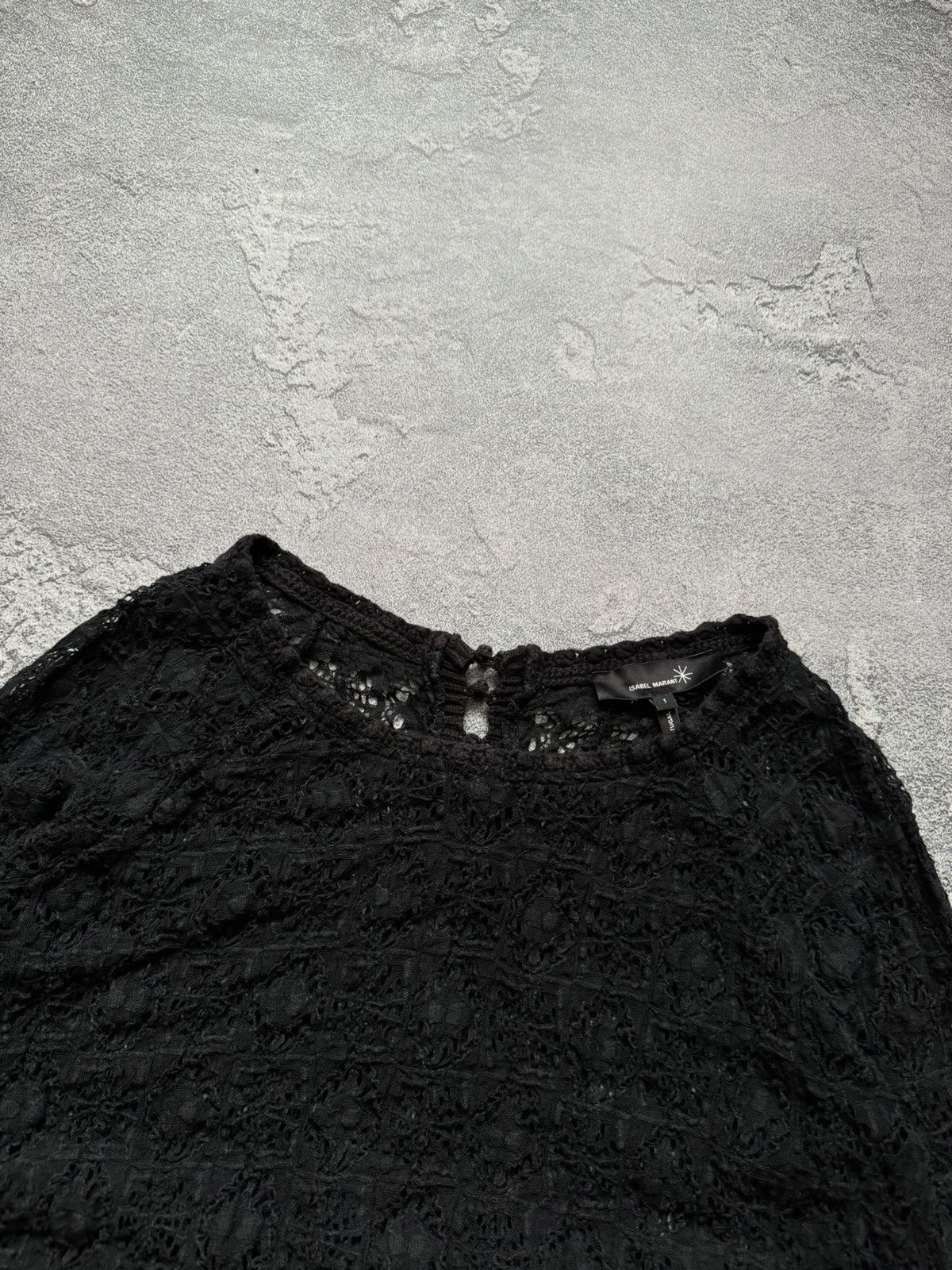 Isabel Marant × Isabel Marant Etoile × Vintage Isabel Marant 1 black mesh knitwear sweater long sleeve Size S / US 4 / IT 40 - 8 Thumbnail