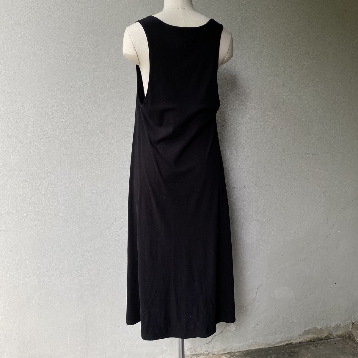 Yohji Yamamoto Yohji yamamoto Black Sleeveless Maxi Dress Size M / US 6-8 / IT 42-44 - 14 Thumbnail