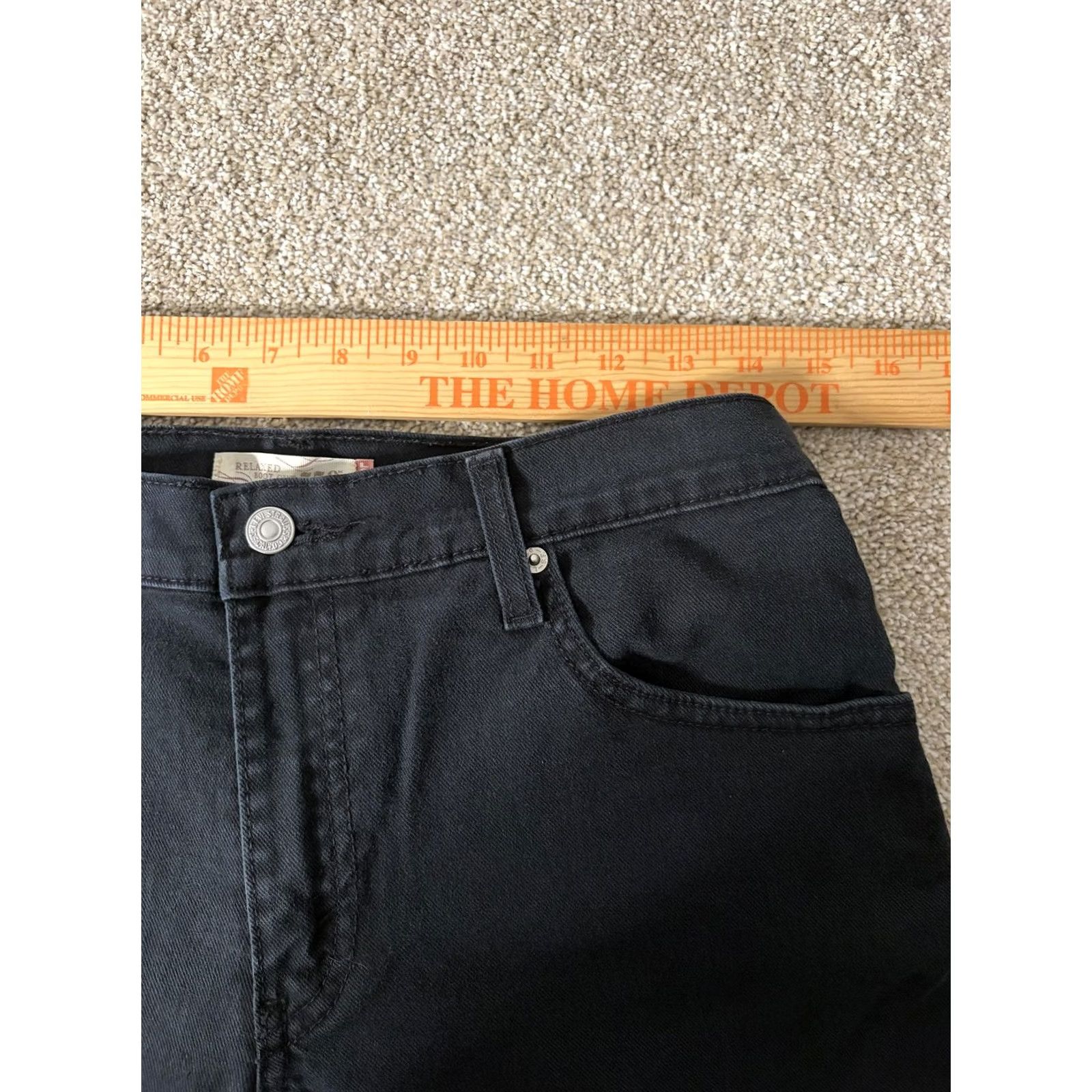 Levi's Levi's Jeans Womens 8S Black 550 Relaxed Bootcut Stretch Denim Mid Rise Pants Size 30" / US 8 / IT 44 - 4 Thumbnail