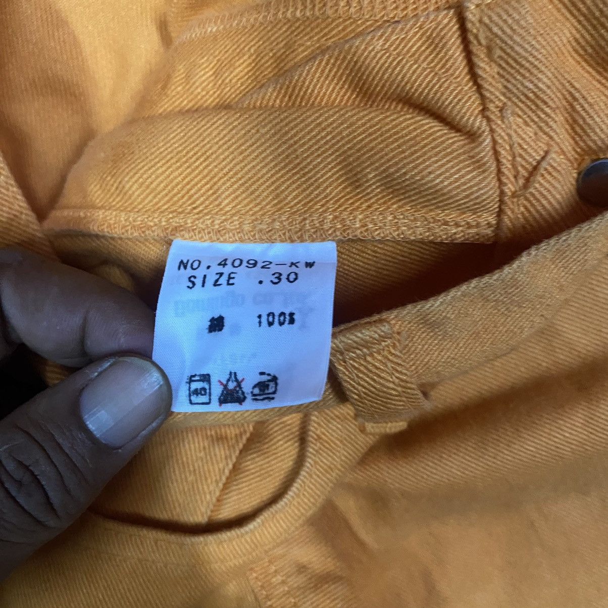 Japanese Brand × Jean × Spellbound Japan Made Spellbound Loose Orange Jeans Size US 30 / EU 46 - 6 Thumbnail