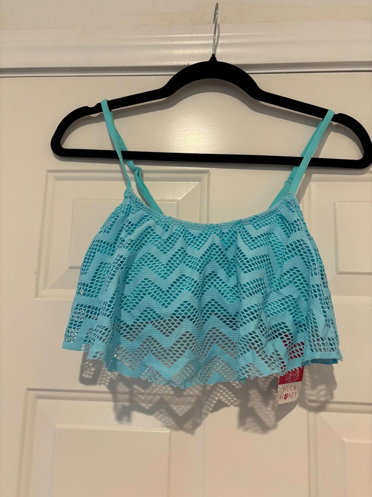Designer Women s tanktini top blue Hula Honey size M lace. #73 Size ONE SIZE - 1 Preview