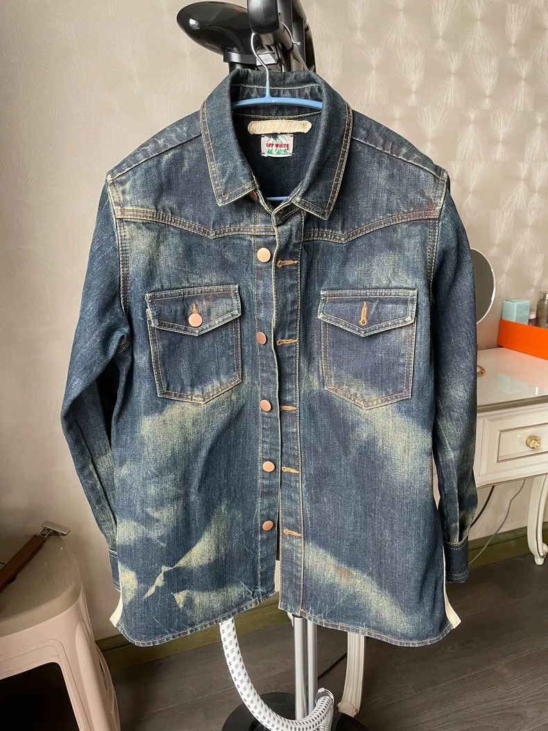 Wacko Maria Wacko Maria Off-White Denim Jacket, XS Size US XS / EU 42 / 0 - 1 Thumbnail