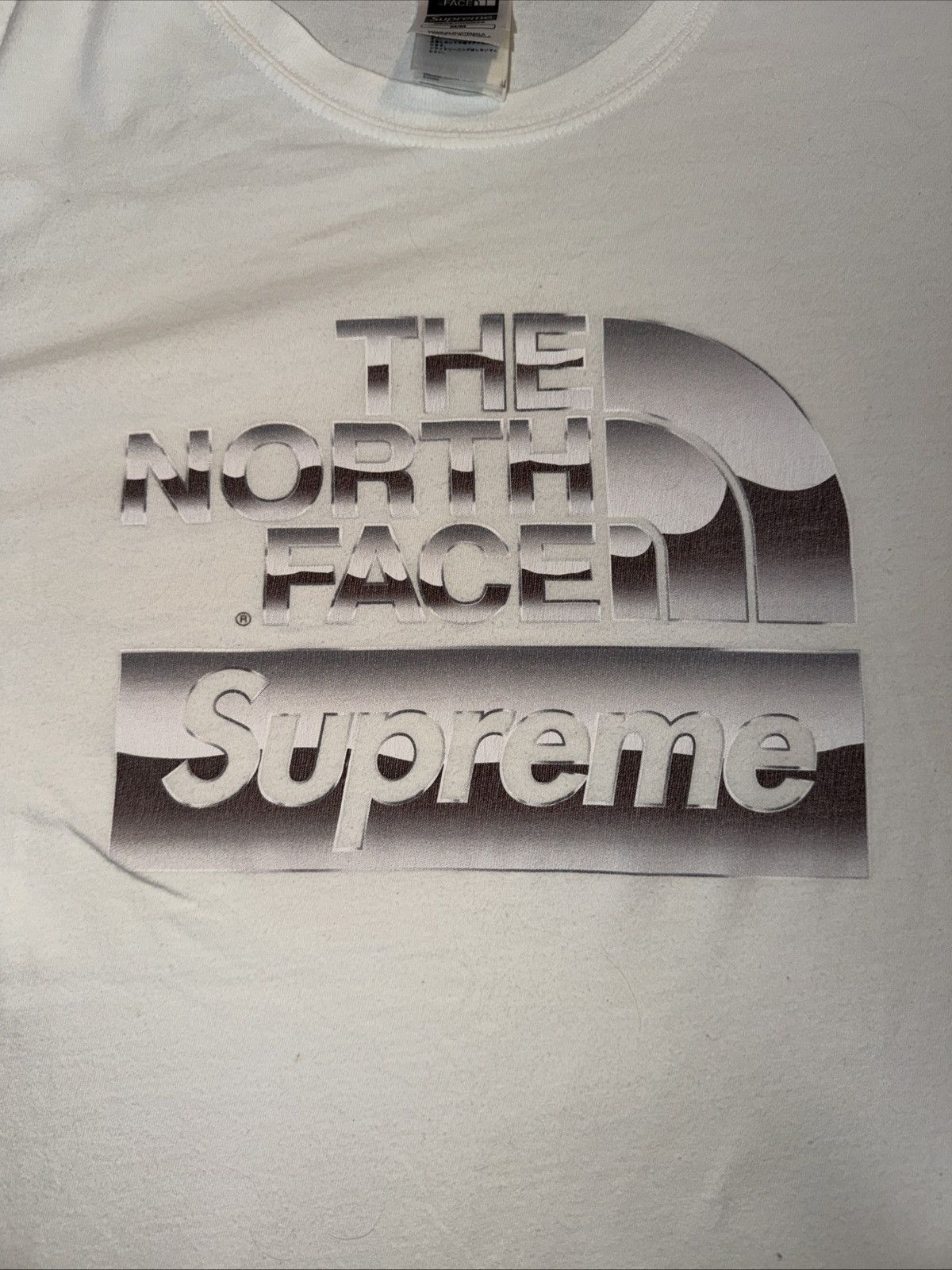 Supreme × The North Face Supreme X The North Face Metallic Logo Tee White Tee Shirt Size US M / EU 48-50 / 2 - 5 Thumbnail