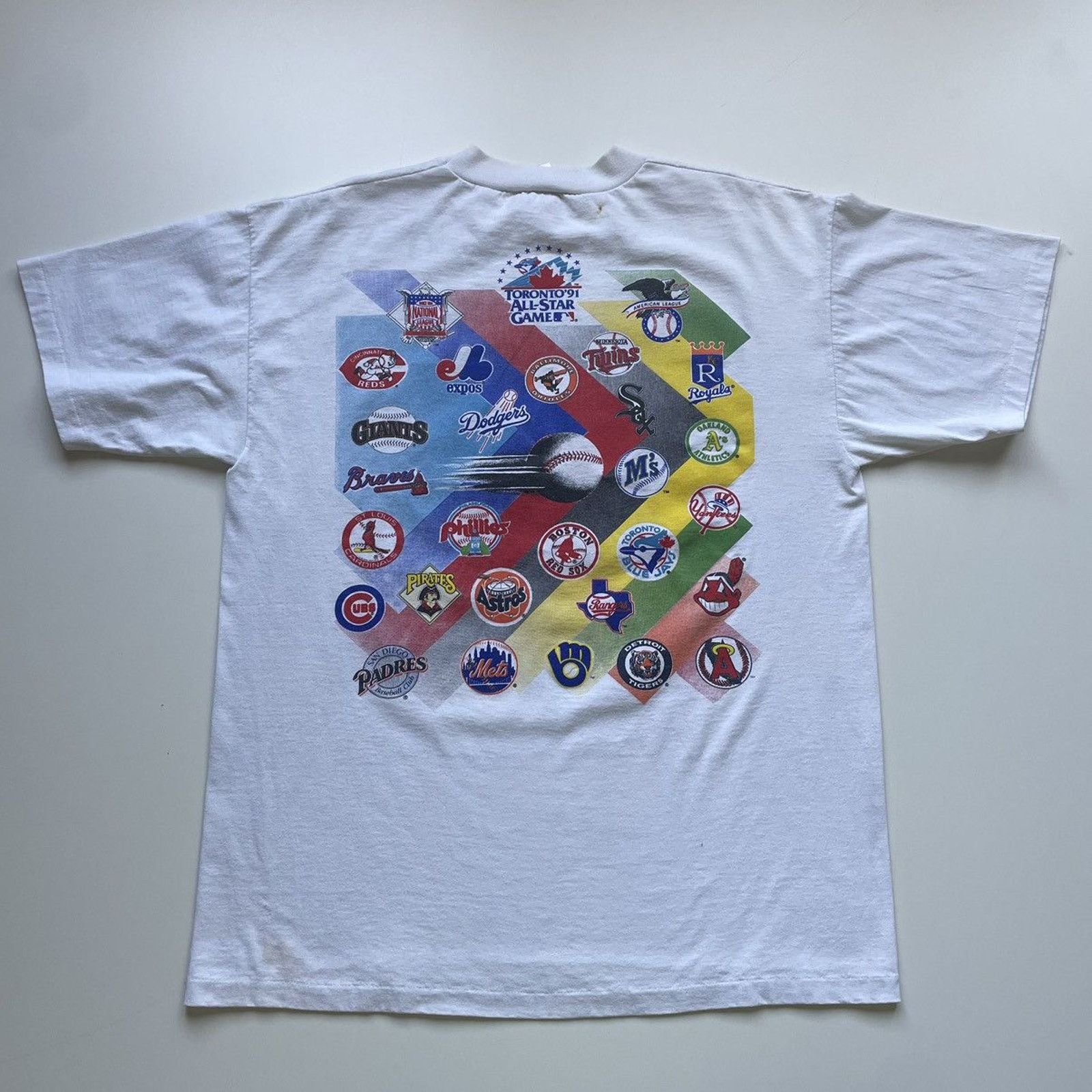 MLB × Vintage Vintage 1991 MLB Allstar Baseball Game T Shirt XL 90s Sport Size US XL / EU 56 / 4 - 3 Thumbnail
