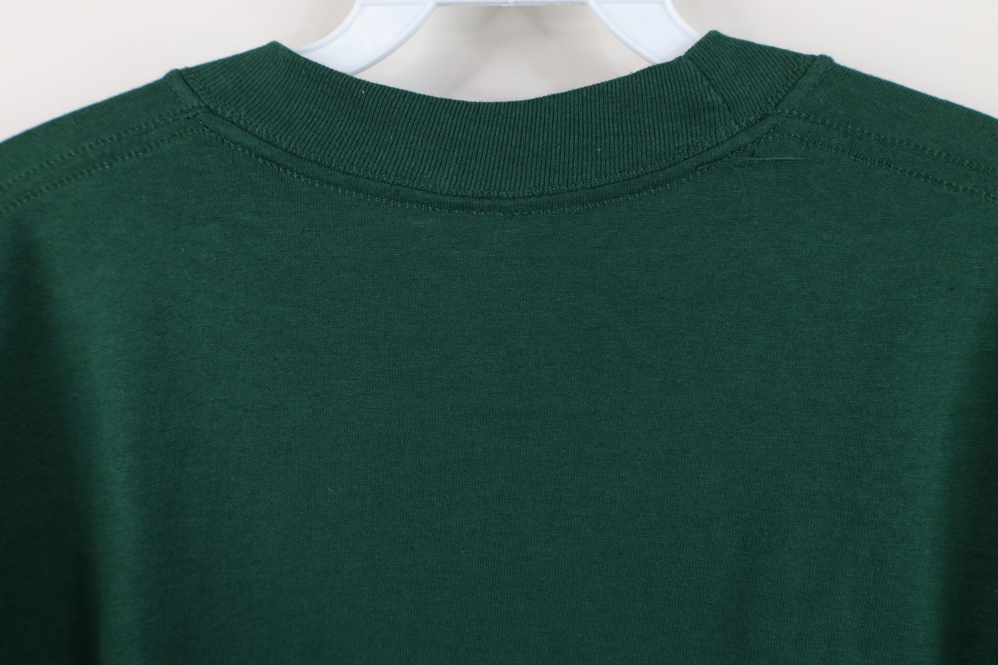 Vintage Vintage 90s Y2K Streetwear Heavyweight Cotton T-Shirt Green Size US XXL / EU 58 / 5 - 9 Thumbnail