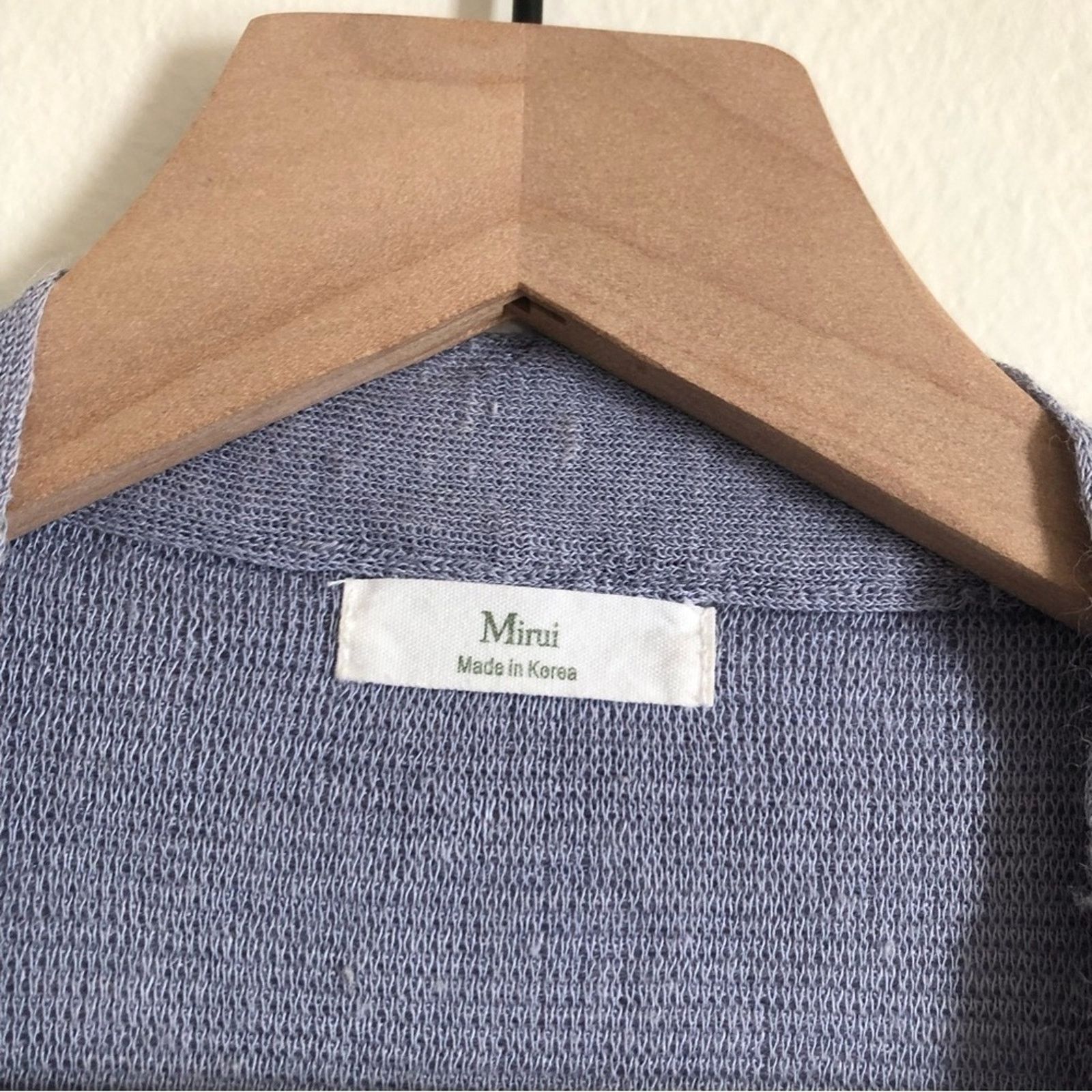 Other Mirui Korean KFashion Purple Ribbed Knit Cardigan Sweater Size XS / US 0-2 / IT 36-38 - 3 Thumbnail