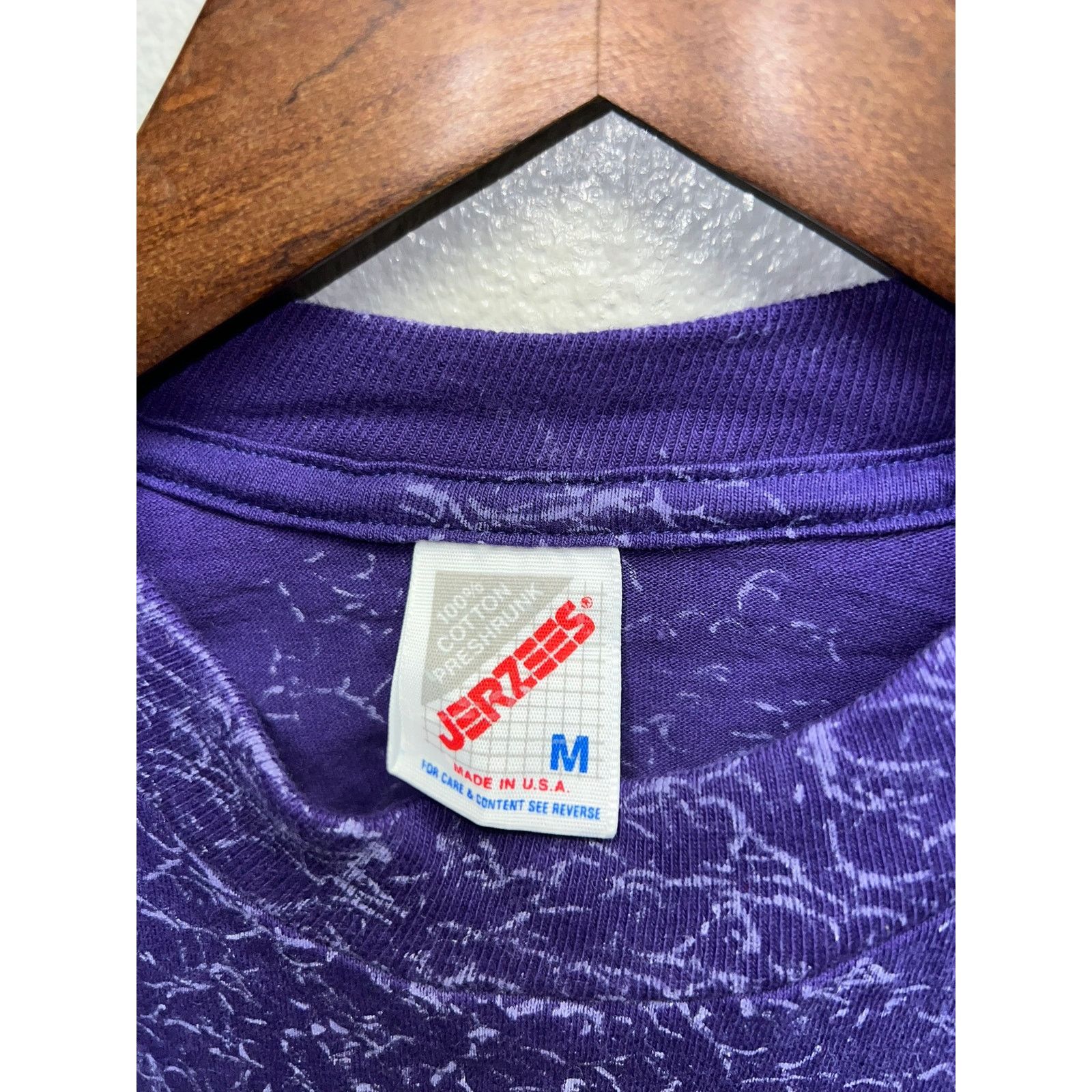 Jerzees 90s Vintage Jerzees Purple Blank Paint Shirt Tee VTG 1990s M Size US M / EU 48-50 / 2 - 6 Thumbnail