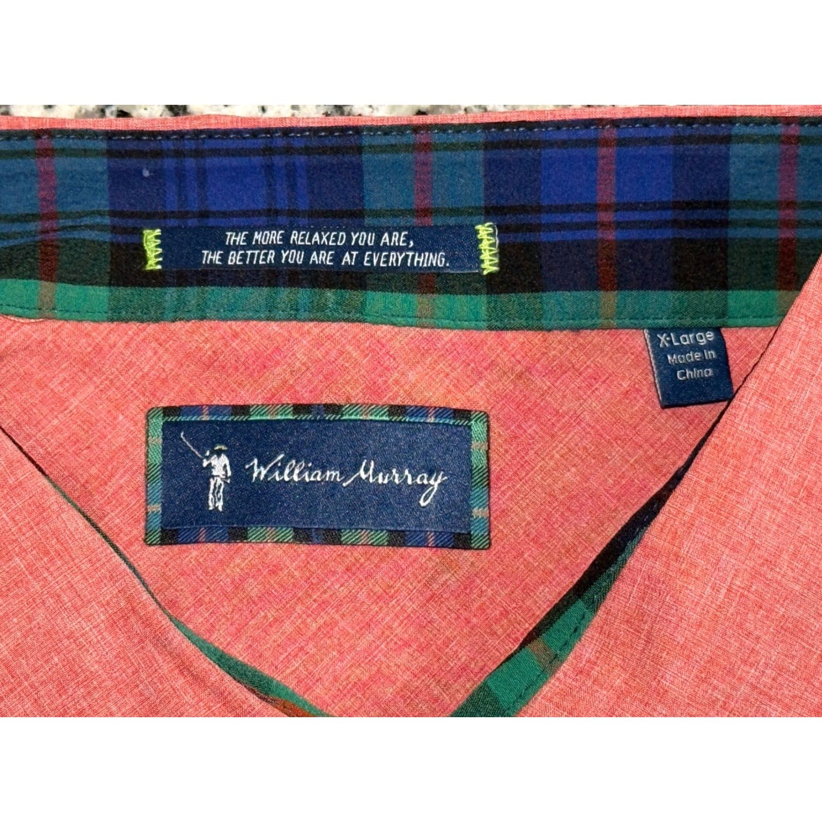 Vintage William Murray Golf Stretch Button Down Long Sleeve Shirt Mens XL Button-Up Knit Solid Size US XL / EU 56 / 4 - 5 Thumbnail