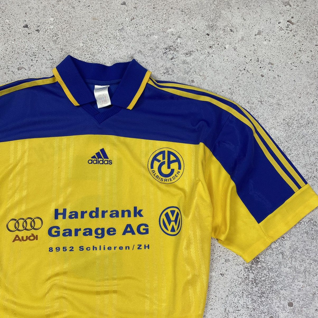Men's football shirt Adidas vintage 1999 blue yellow Size XL