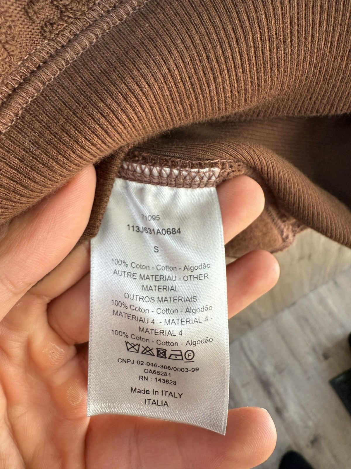 Dior Christian Dior Brown Towel Hoodie Size US S / EU 44-46 / 1 - 7 Thumbnail